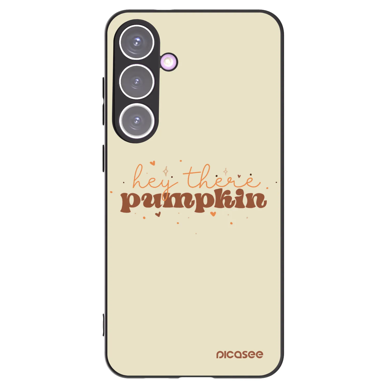 Picasee Μαύρη θήκη σιλικόνης για Samsung Galaxy S24+ S926B 5G - Hey there pumpkin