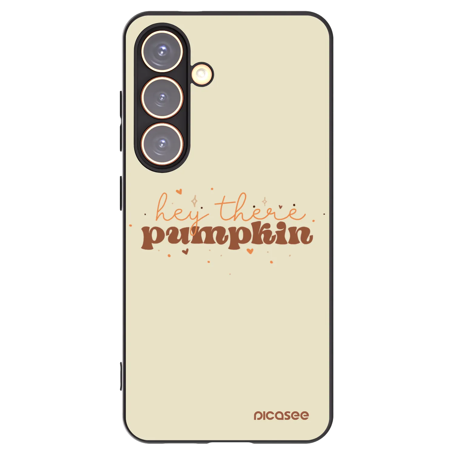 Picasee Μαύρη θήκη σιλικόνης για Samsung Galaxy S24 S921B 5G - Hey there pumpkin