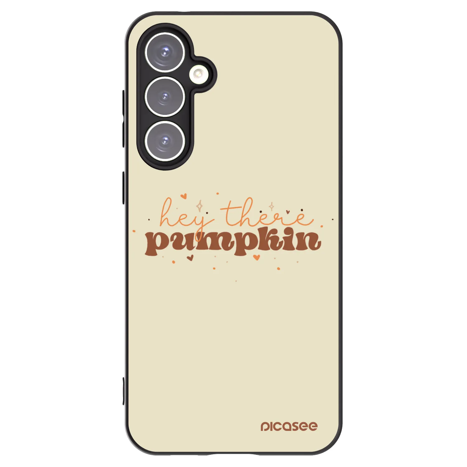 Picasee Μαύρη θήκη σιλικόνης για Samsung Galaxy S23 FE S711B - Hey there pumpkin