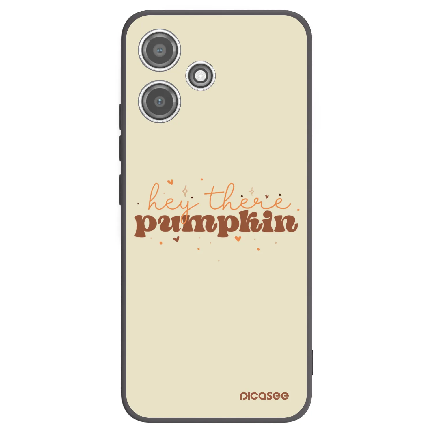 Picasee Μαύρη θήκη σιλικόνης για Xiaomi Redmi 12 5G - Hey there pumpkin