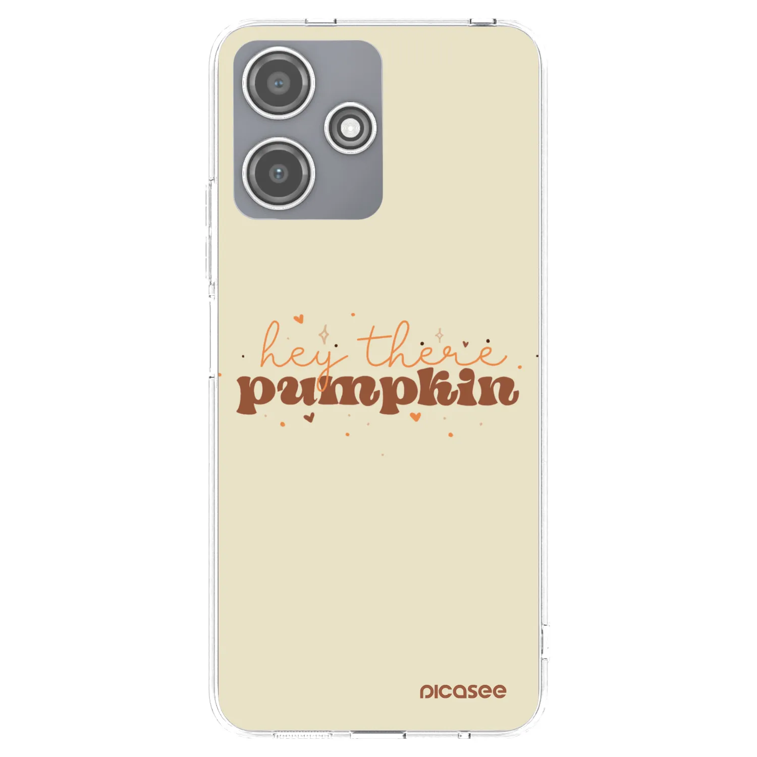 Picasee διαφανής θήκη σιλικόνης Xiaomi Redmi 12 5G - Hey there pumpkin