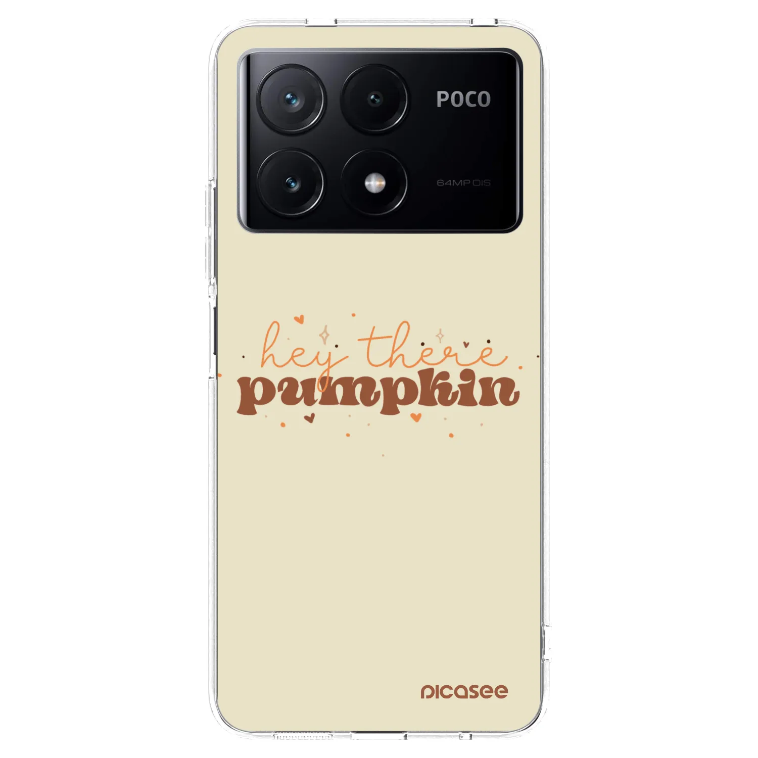 Picasee διαφανής θήκη σιλικόνης Xiaomi Poco X6 Pro - Hey there pumpkin