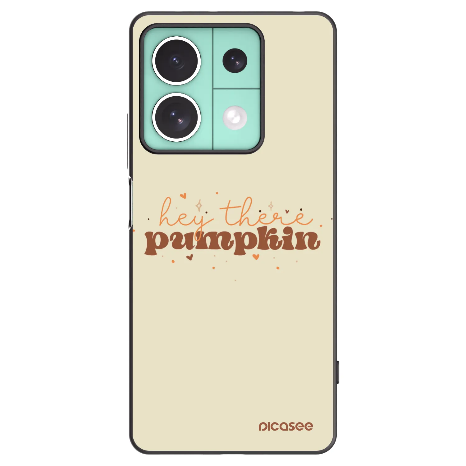 Picasee Μαύρη θήκη σιλικόνης για Xiaomi Redmi Note 13 5G - Hey there pumpkin