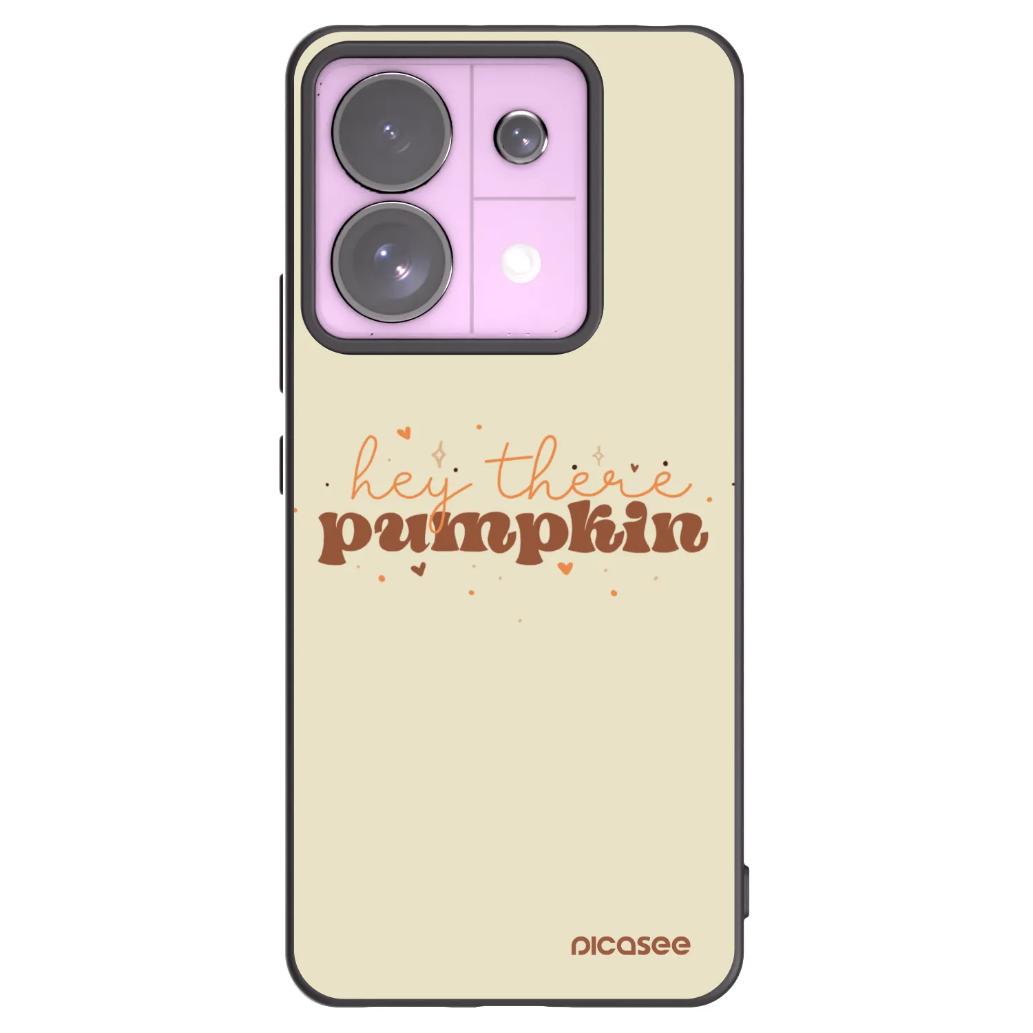 Picasee Μαύρη θήκη σιλικόνης για Xiaomi Redmi Note 13 Pro 5G - Hey there pumpkin