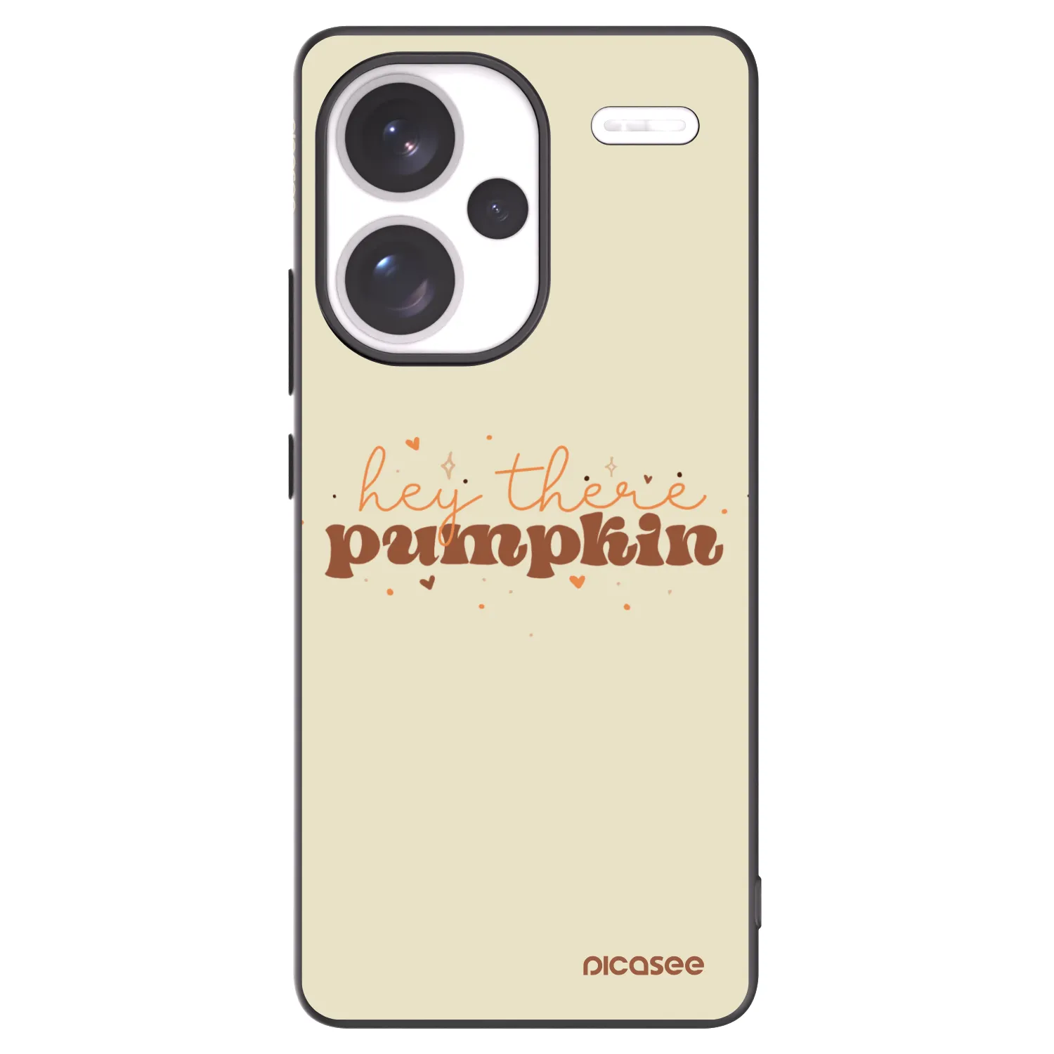 Picasee Μαύρη θήκη σιλικόνης για Xiaomi Redmi Note 13 Pro+ 5G - Hey there pumpkin