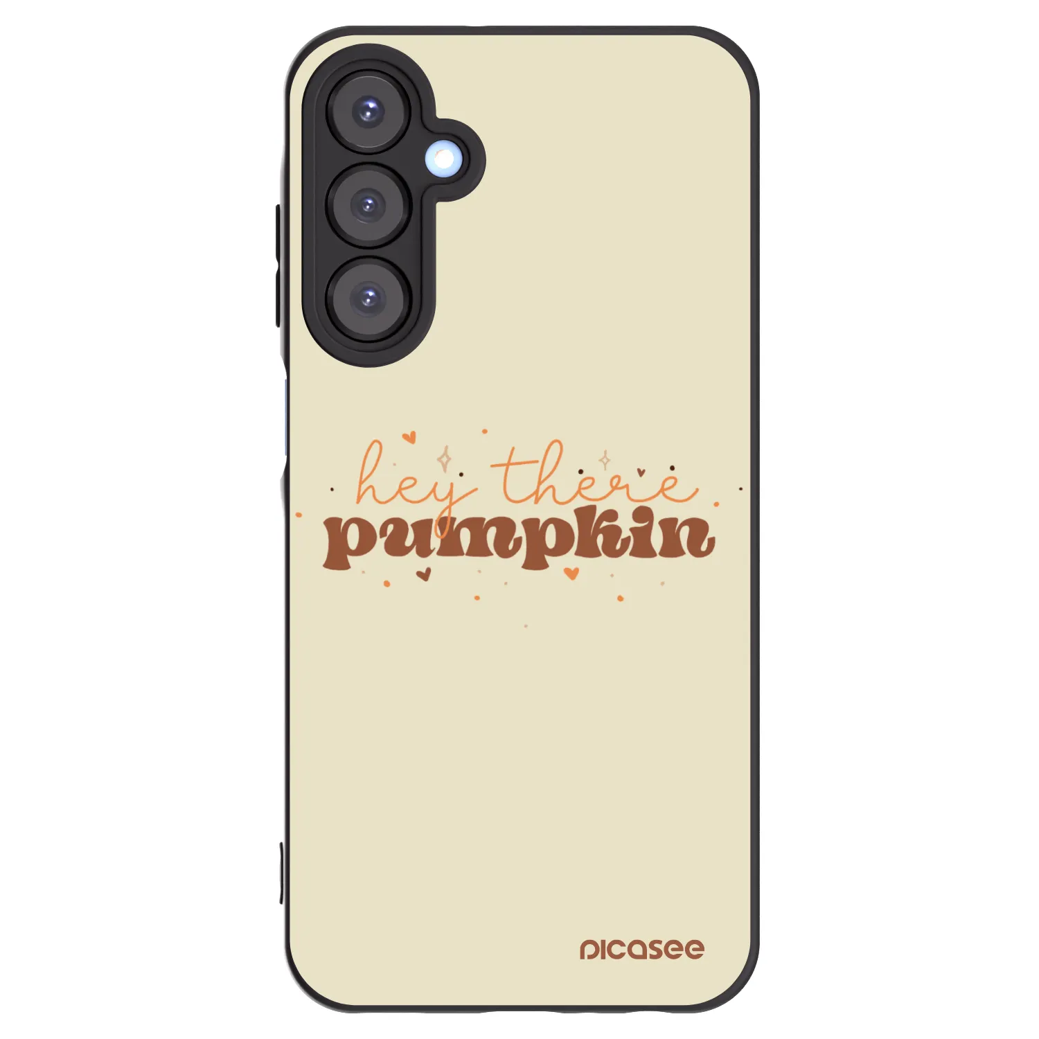 Picasee Μαύρη θήκη σιλικόνης για Samsung Galaxy A25 A256B 5G - Hey there pumpkin