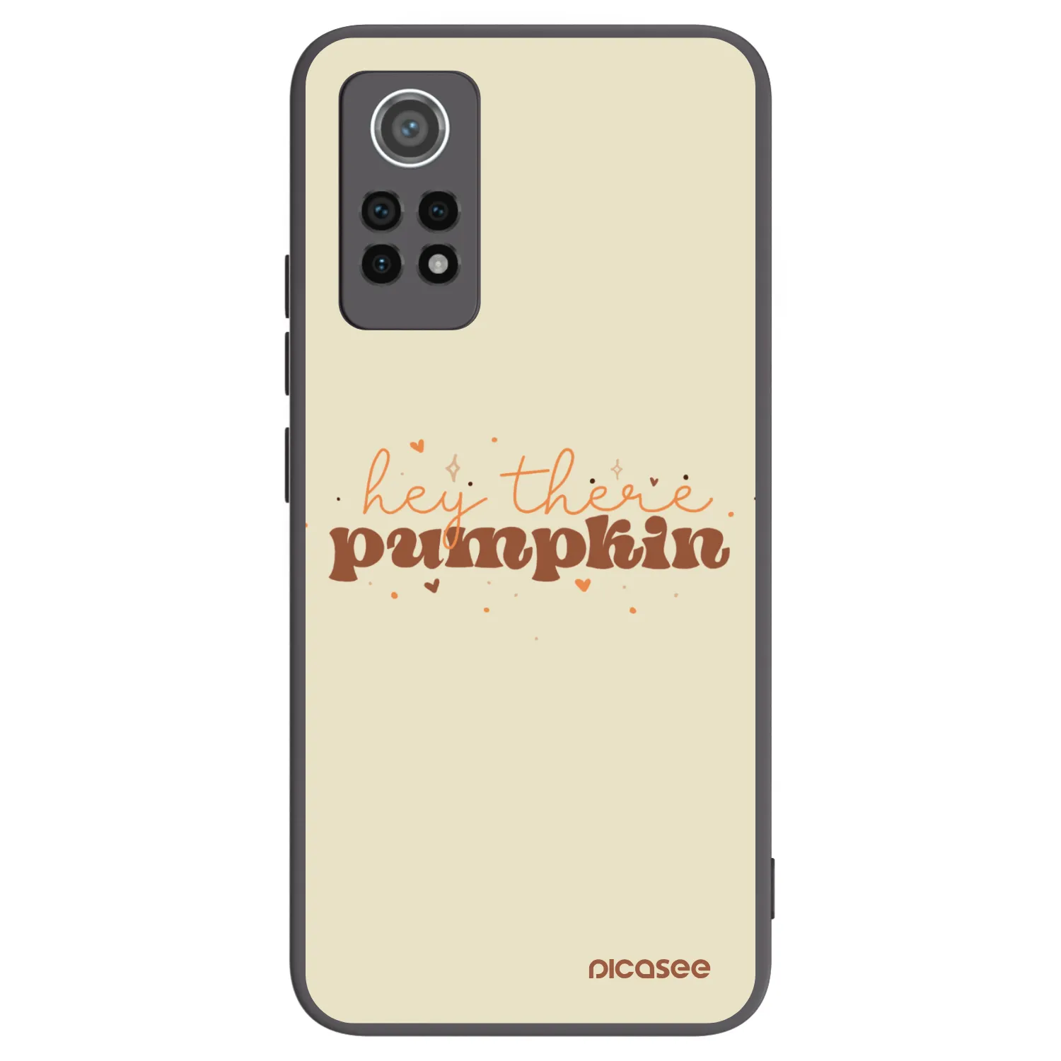 Picasee Μαύρη θήκη σιλικόνης για Xiaomi Redmi Note 12 Pro 4G - Hey there pumpkin