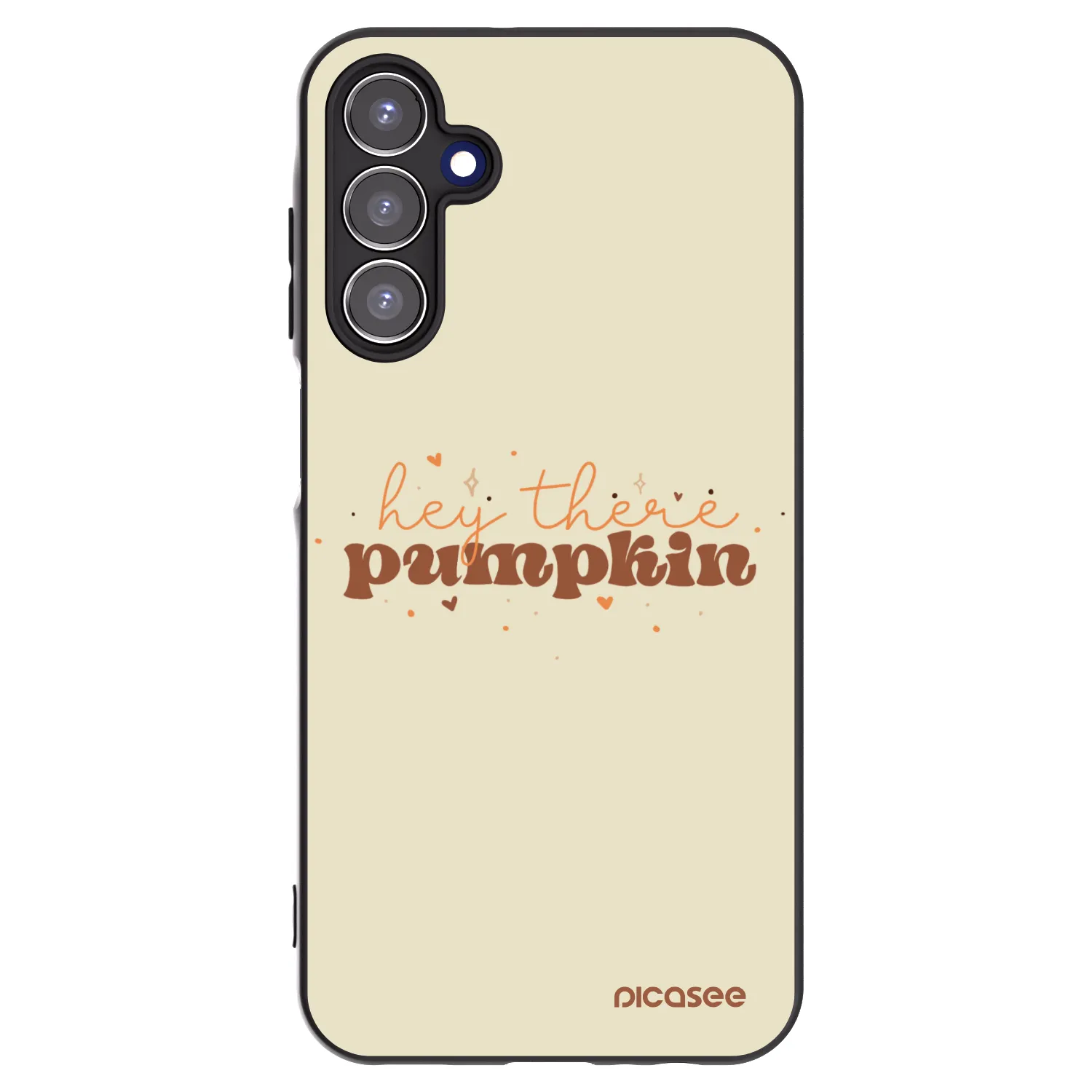 Picasee Μαύρη θήκη σιλικόνης για Samsung Galaxy A15 A155F 4G - Hey there pumpkin