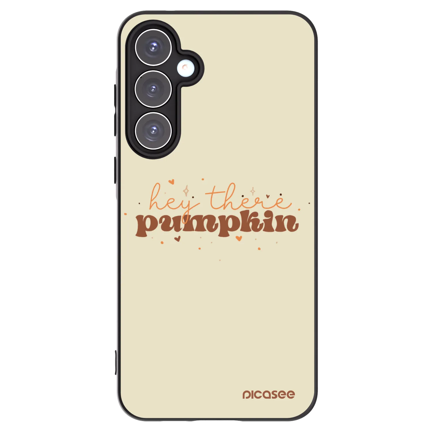 Picasee Μαύρη θήκη σιλικόνης για Samsung Galaxy A55 5G A556B - Hey there pumpkin