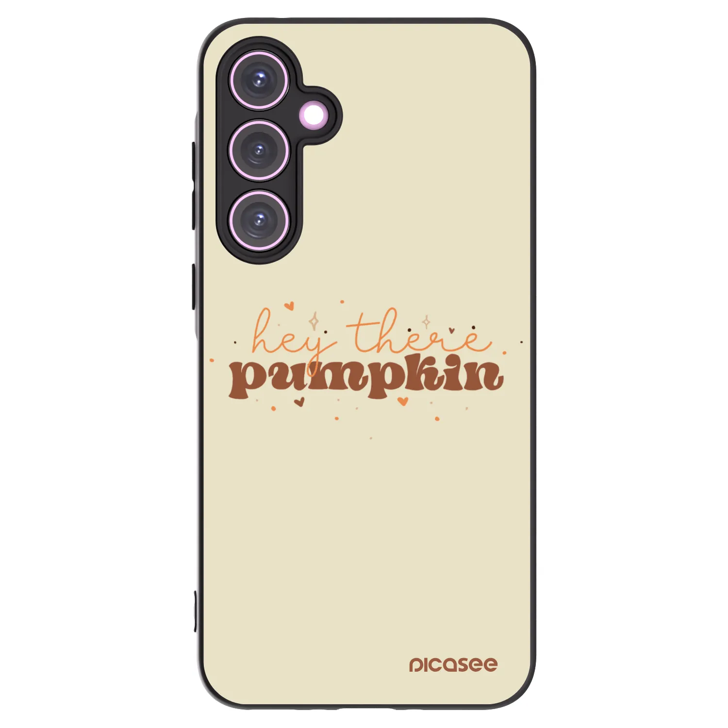 Picasee Μαύρη θήκη σιλικόνης για Samsung Galaxy A35 5G A356B - Hey there pumpkin