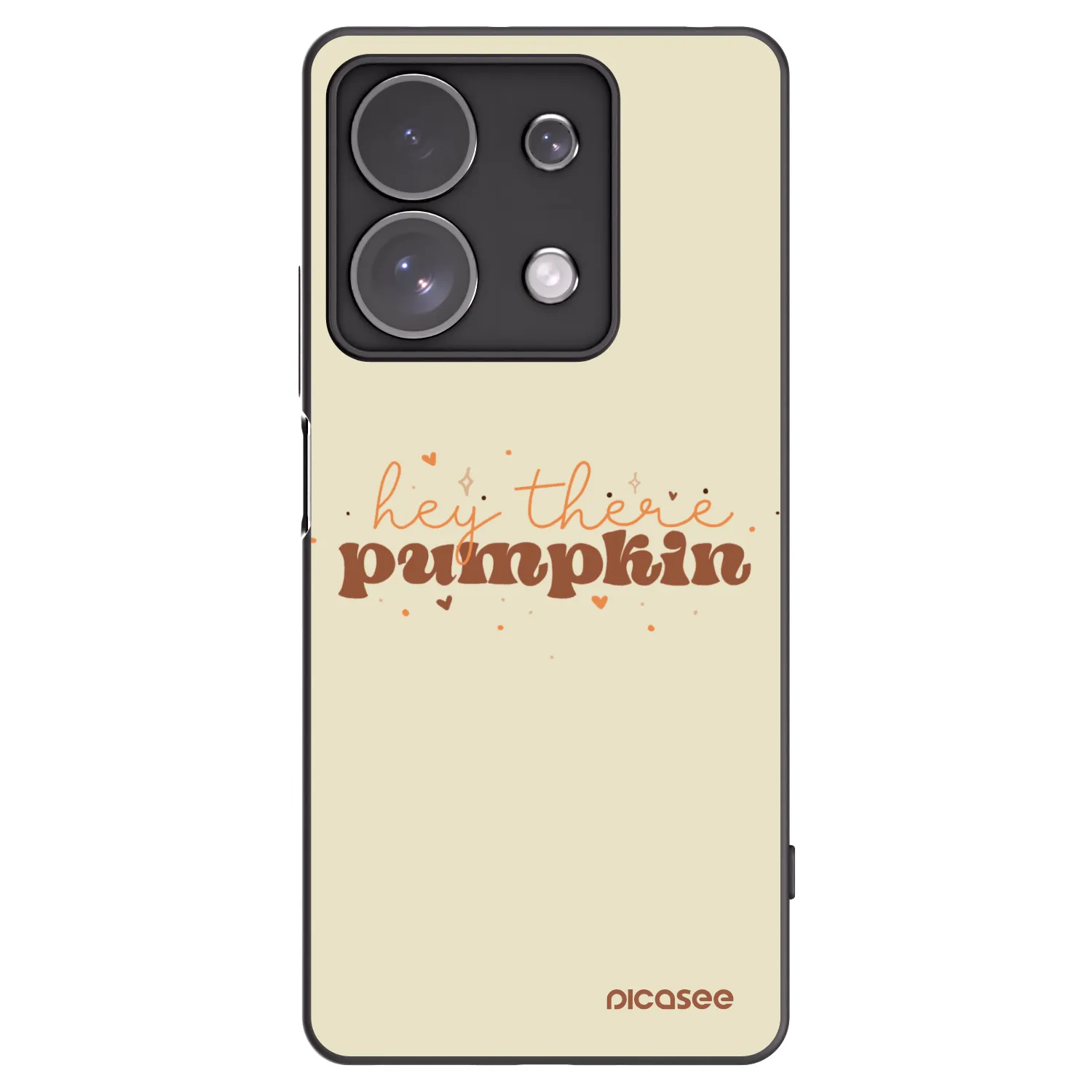 Picasee Μαύρη θήκη σιλικόνης για Xiaomi Redmi Note 13 Pro 4G - Hey there pumpkin