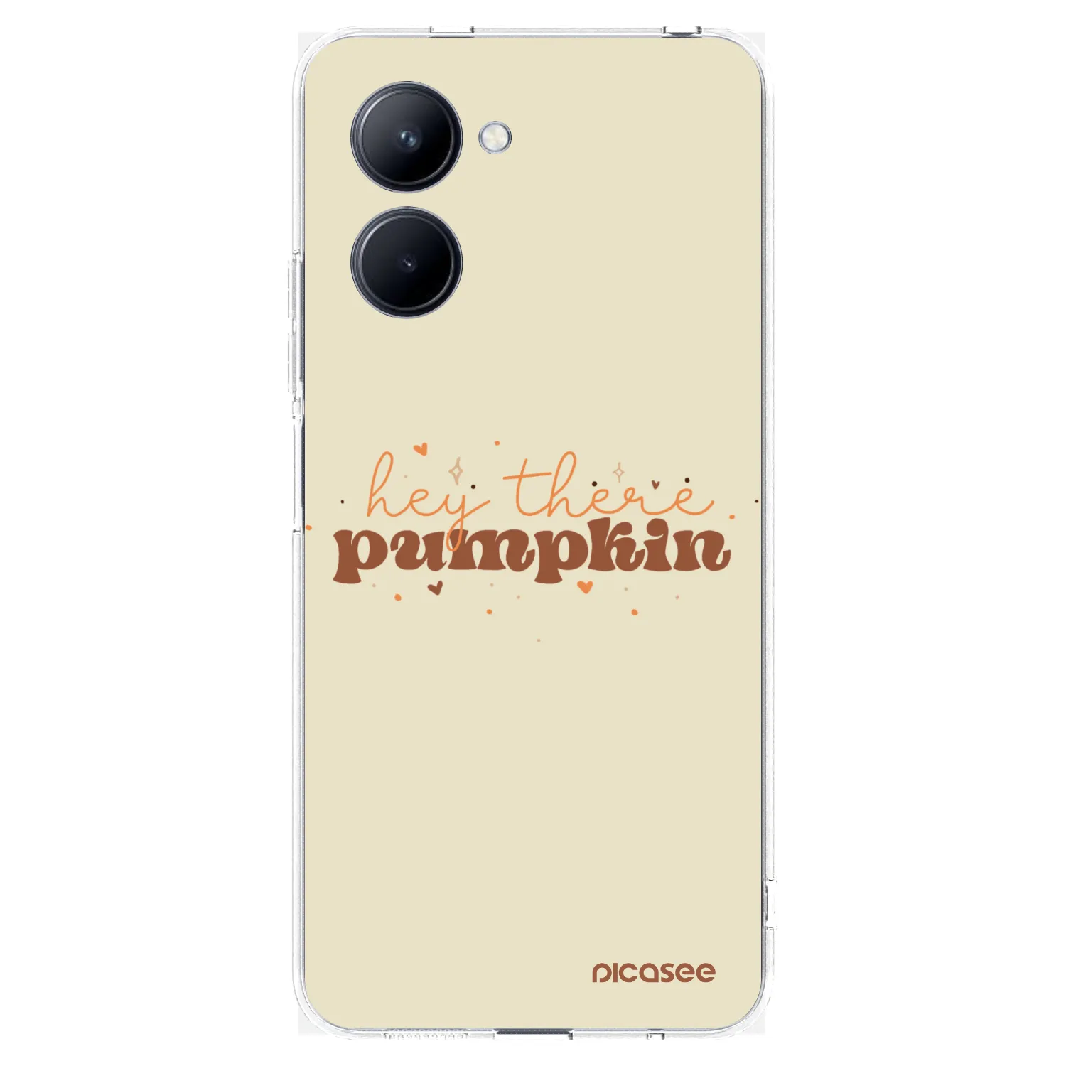 Picasee διαφανής θήκη σιλικόνης Realme C33 (2023) - Hey there pumpkin