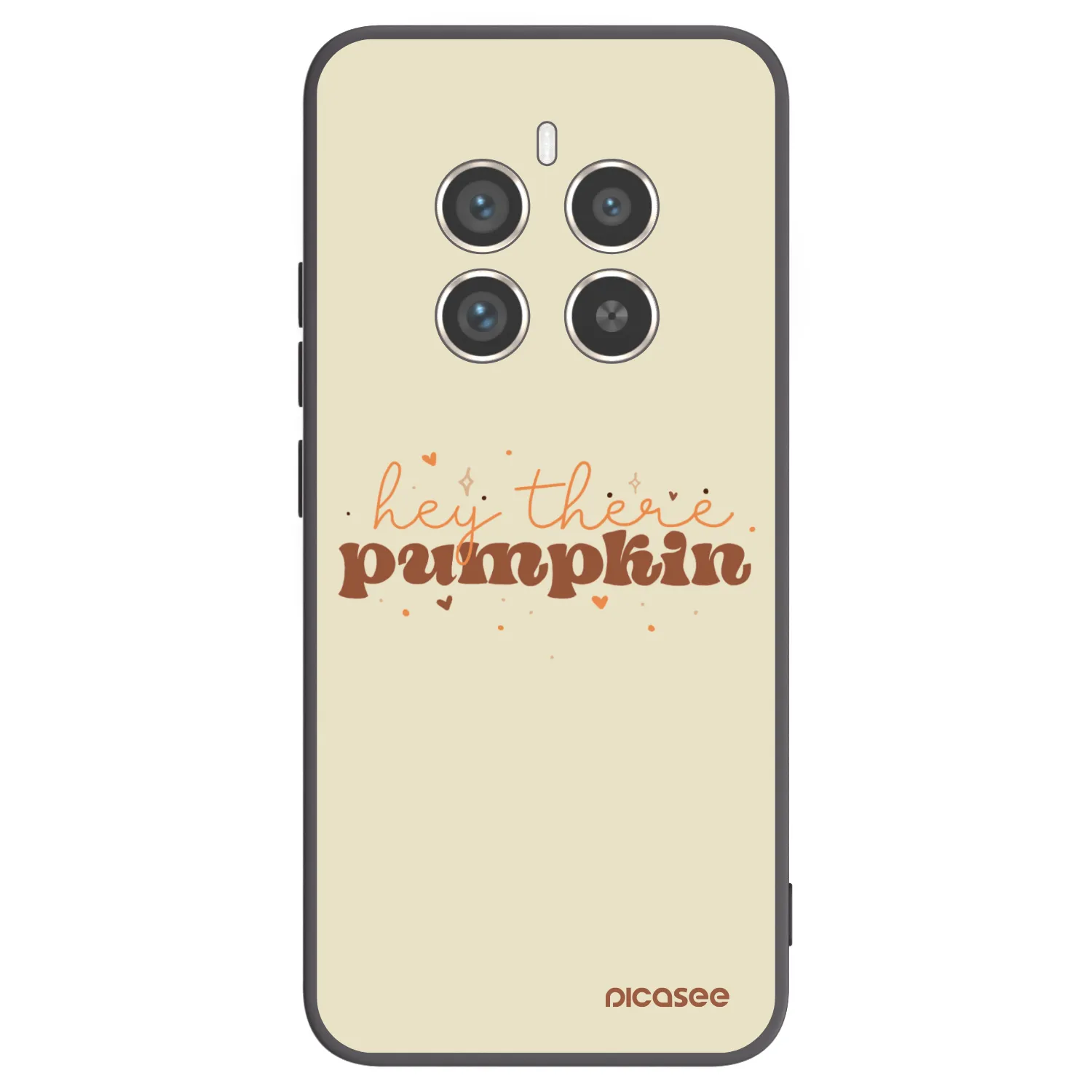 Picasee Μαύρη θήκη σιλικόνης για Realme 12 Pro 5G - Hey there pumpkin