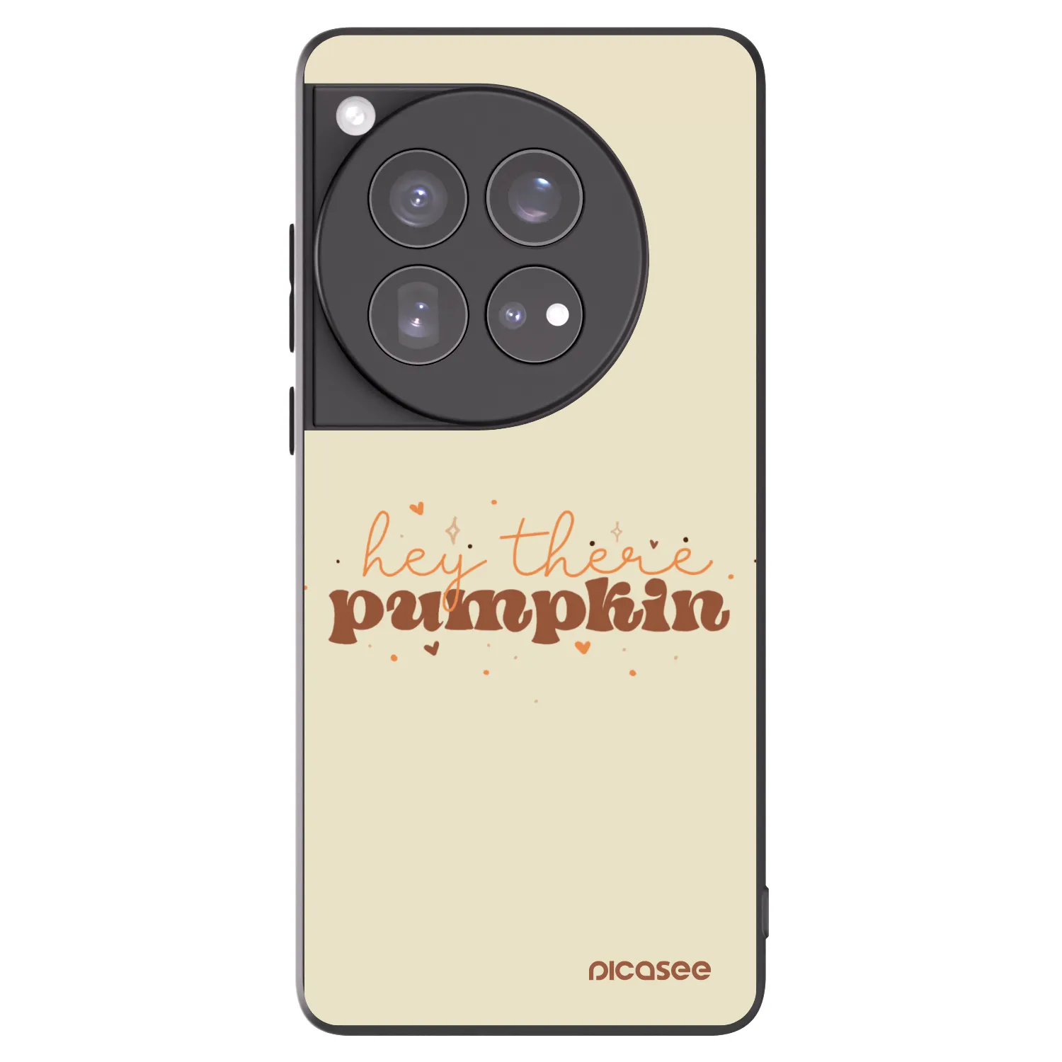 Picasee Μαύρη θήκη σιλικόνης για OnePlus 12 5G - Hey there pumpkin