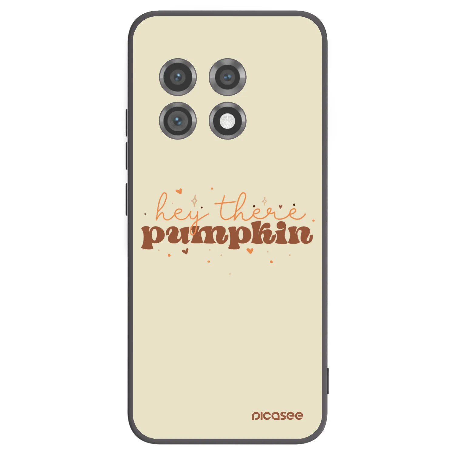 Picasee Μαύρη θήκη σιλικόνης για OnePlus 11 5G - Hey there pumpkin