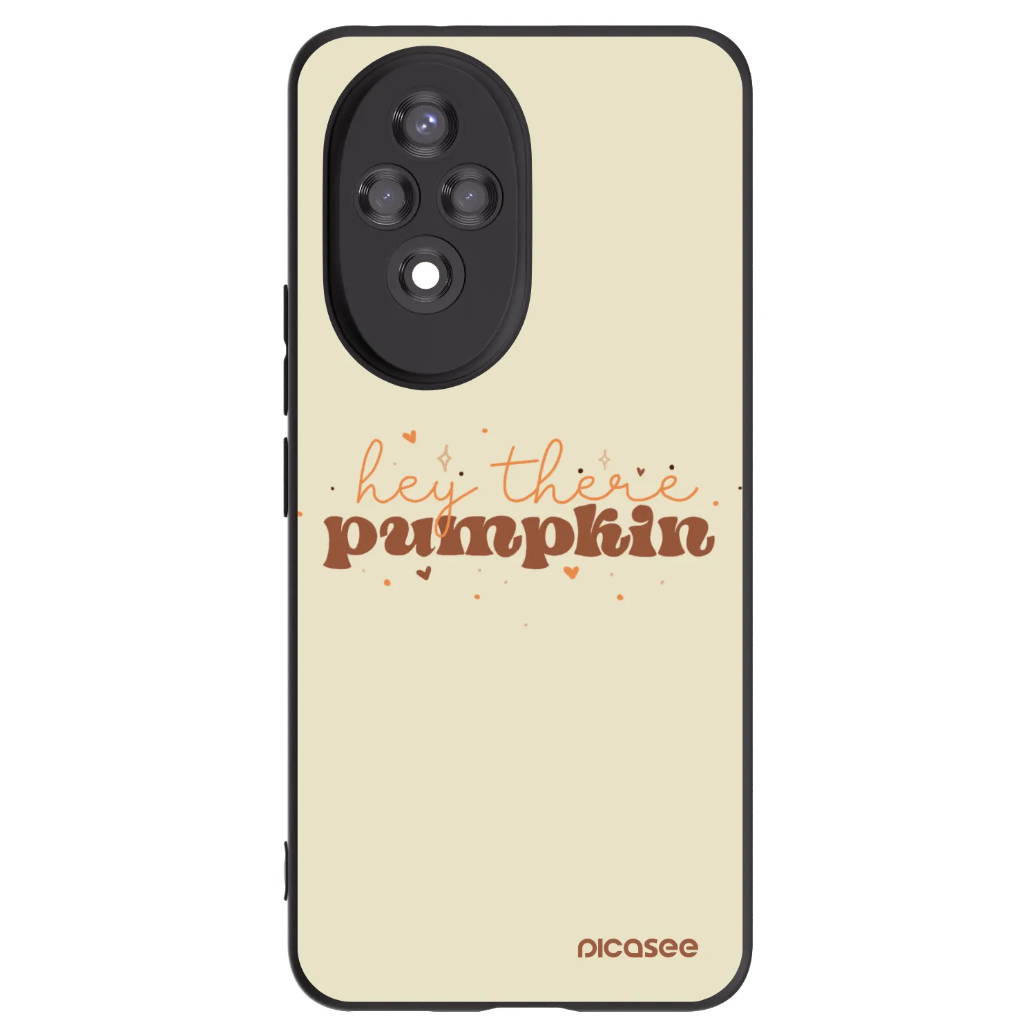 Picasee Μαύρη θήκη σιλικόνης για Honor 200 Pro 5G - Hey there pumpkin