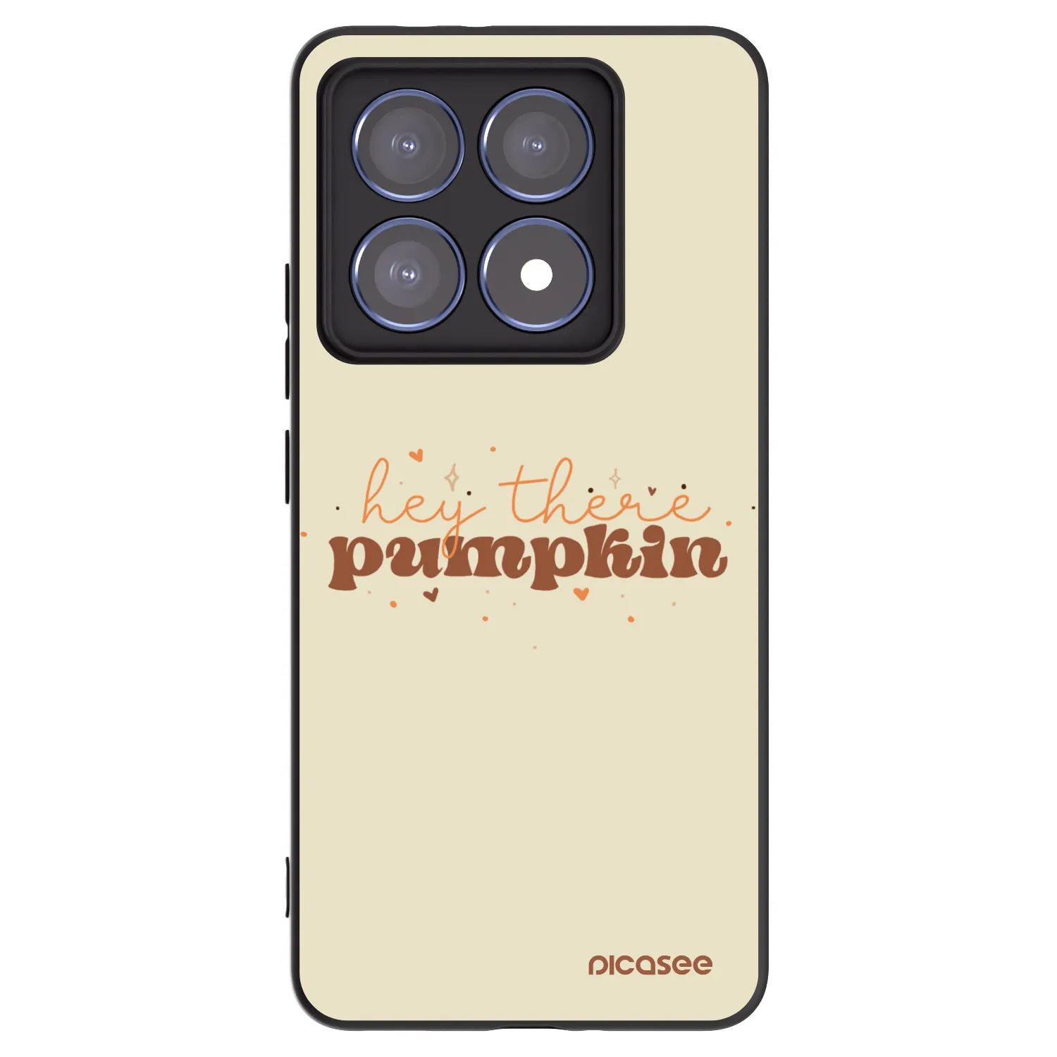 Picasee Μαύρη θήκη σιλικόνης για Xiaomi 14T Pro - Hey there pumpkin