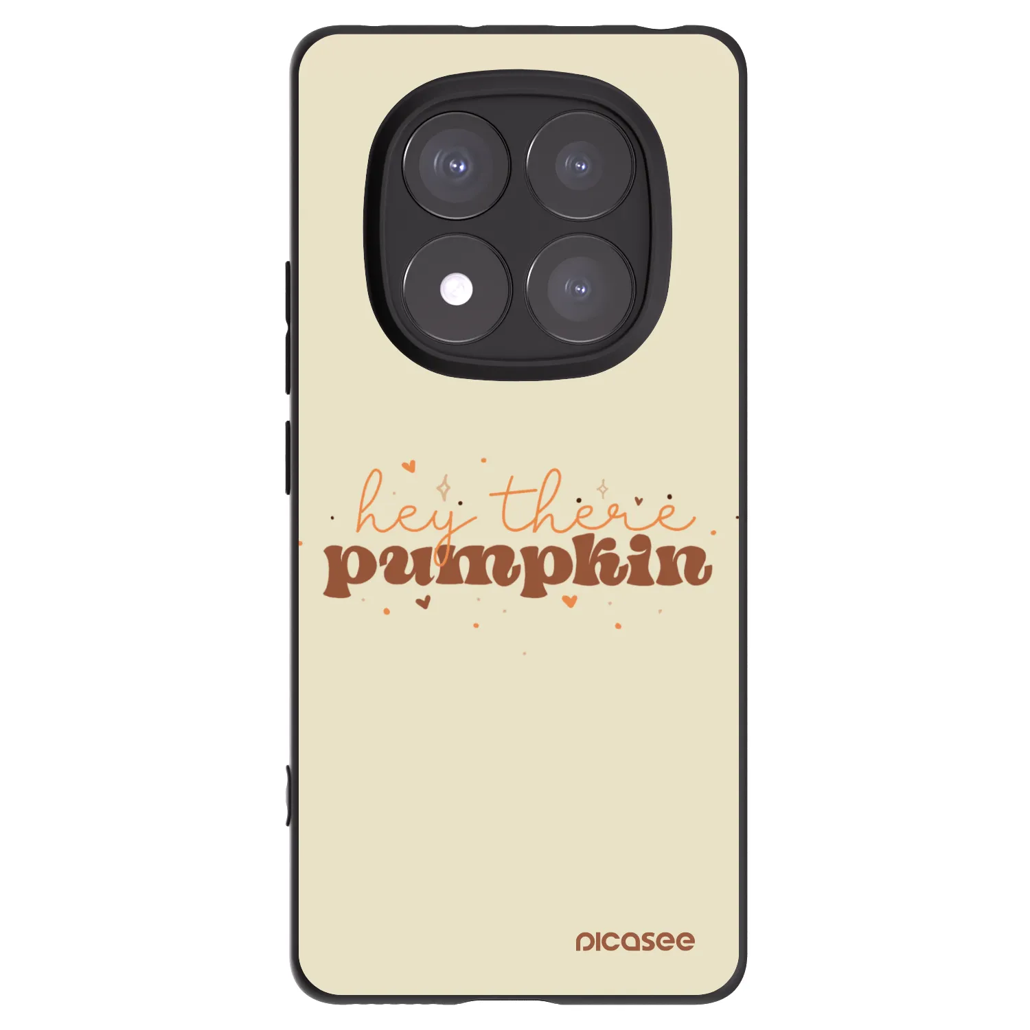 Picasee Μαύρη θήκη σιλικόνης για Xiaomi Redmi Note 14 Pro+ 5G - Hey there pumpkin
