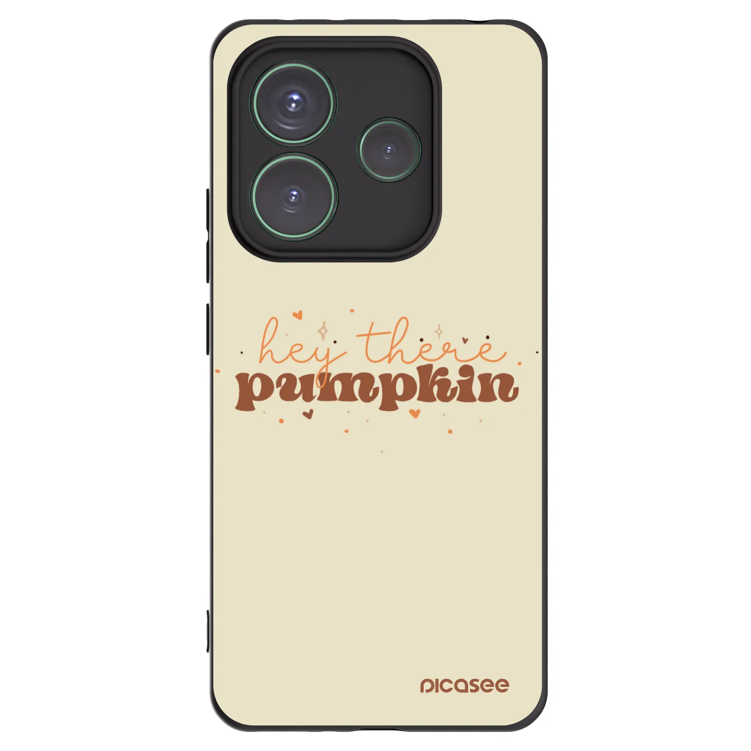 Picasee Μαύρη θήκη σιλικόνης για Xiaomi Redmi Note 14 5G - Hey there pumpkin