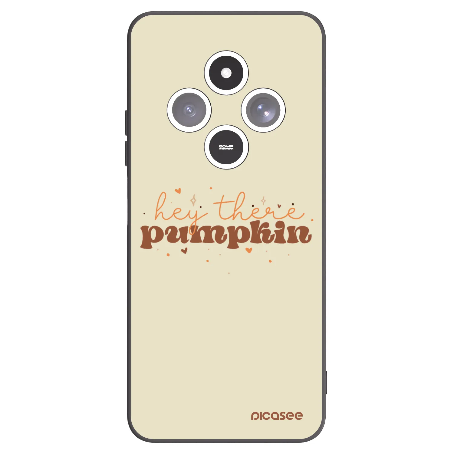 Picasee Μαύρη θήκη σιλικόνης για Xiaomi Redmi 14C - Hey there pumpkin