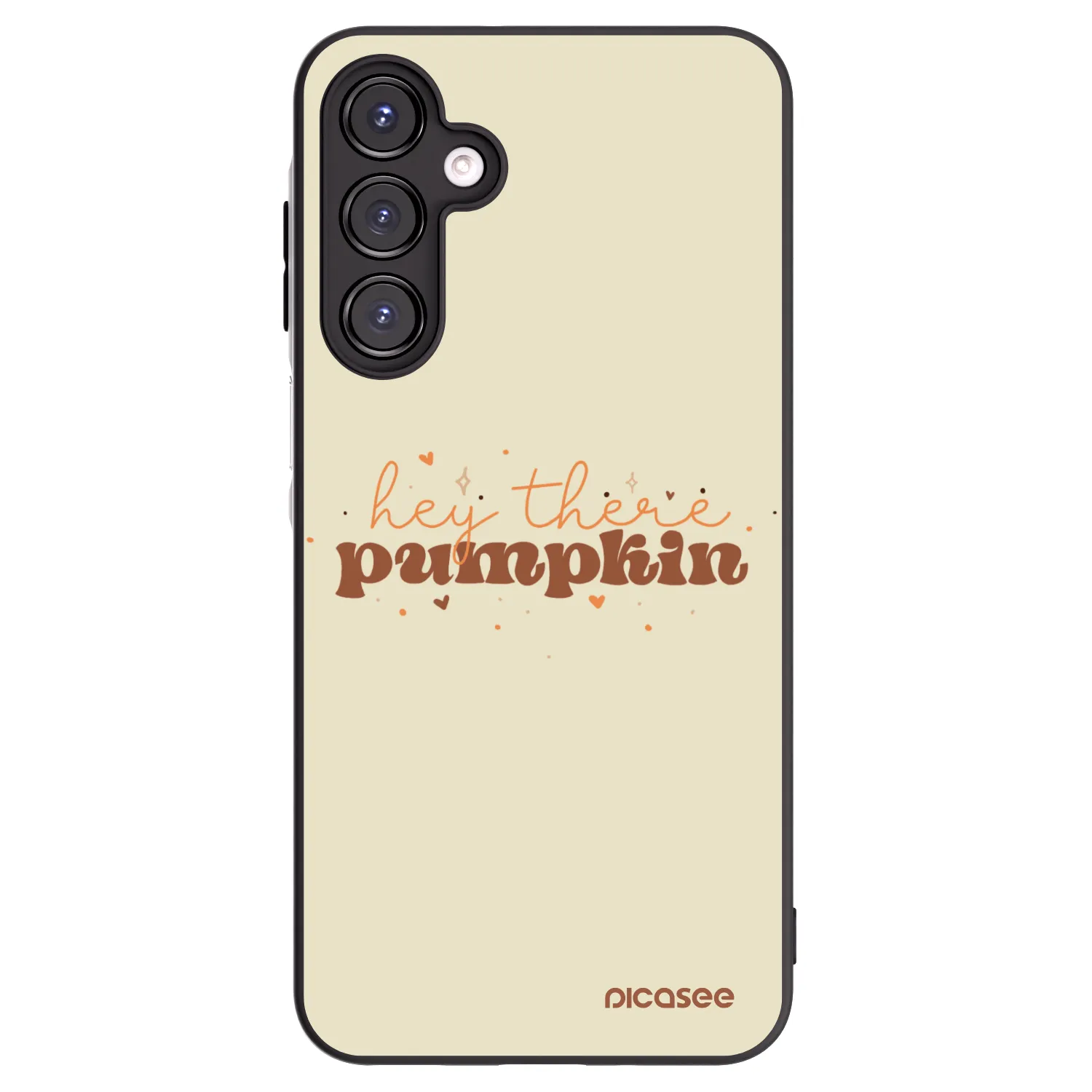 Picasee Μαύρη θήκη σιλικόνης για Samsung Galaxy A16 5G - Hey there pumpkin