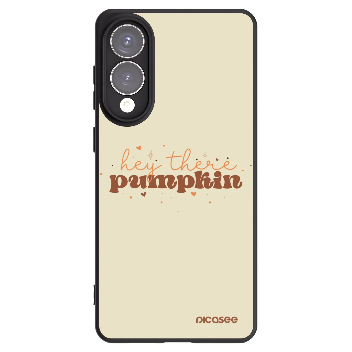 Picasee Μαύρη θήκη σιλικόνης για Samsung Galaxy S25 Edge 5G - Hey there pumpkin