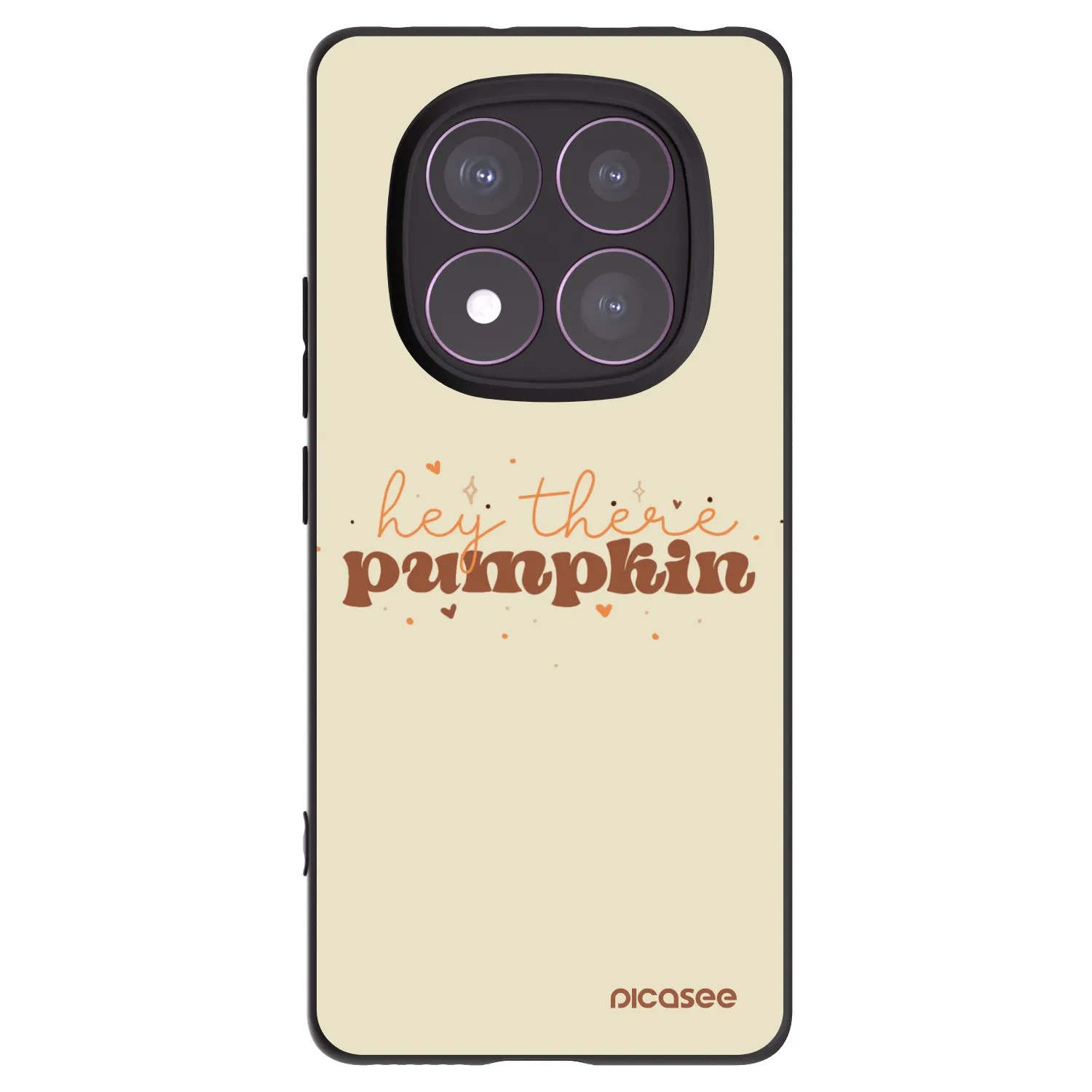 Picasee Μαύρη θήκη σιλικόνης για Xiaomi Redmi Note 14 Pro 4G - Hey there pumpkin