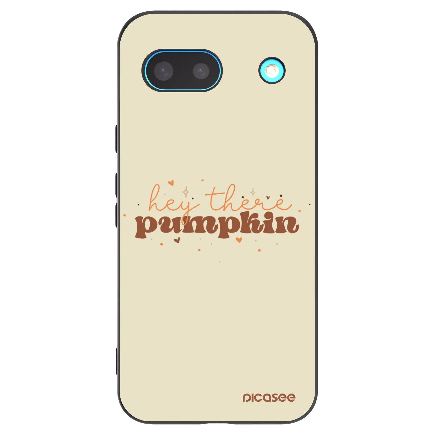 Picasee Μαύρη θήκη σιλικόνης για Google Pixel 8a - Hey there pumpkin