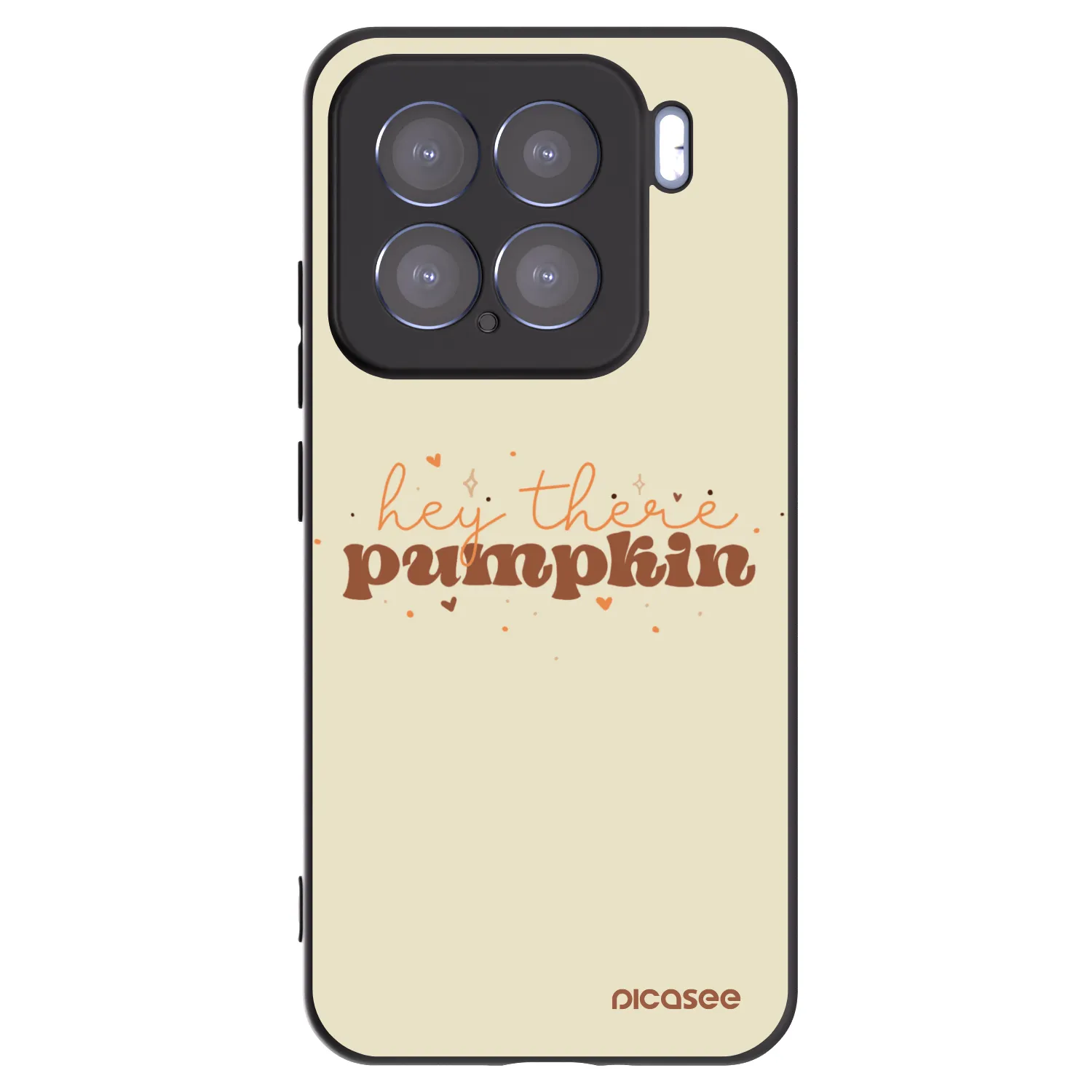 Picasee Μαύρη θήκη σιλικόνης για Xiaomi 15 - Hey there pumpkin