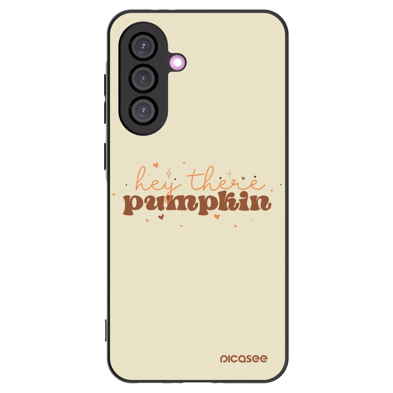 Picasee Μαύρη θήκη σιλικόνης για Samsung Galaxy A56 5G A566B - Hey there pumpkin