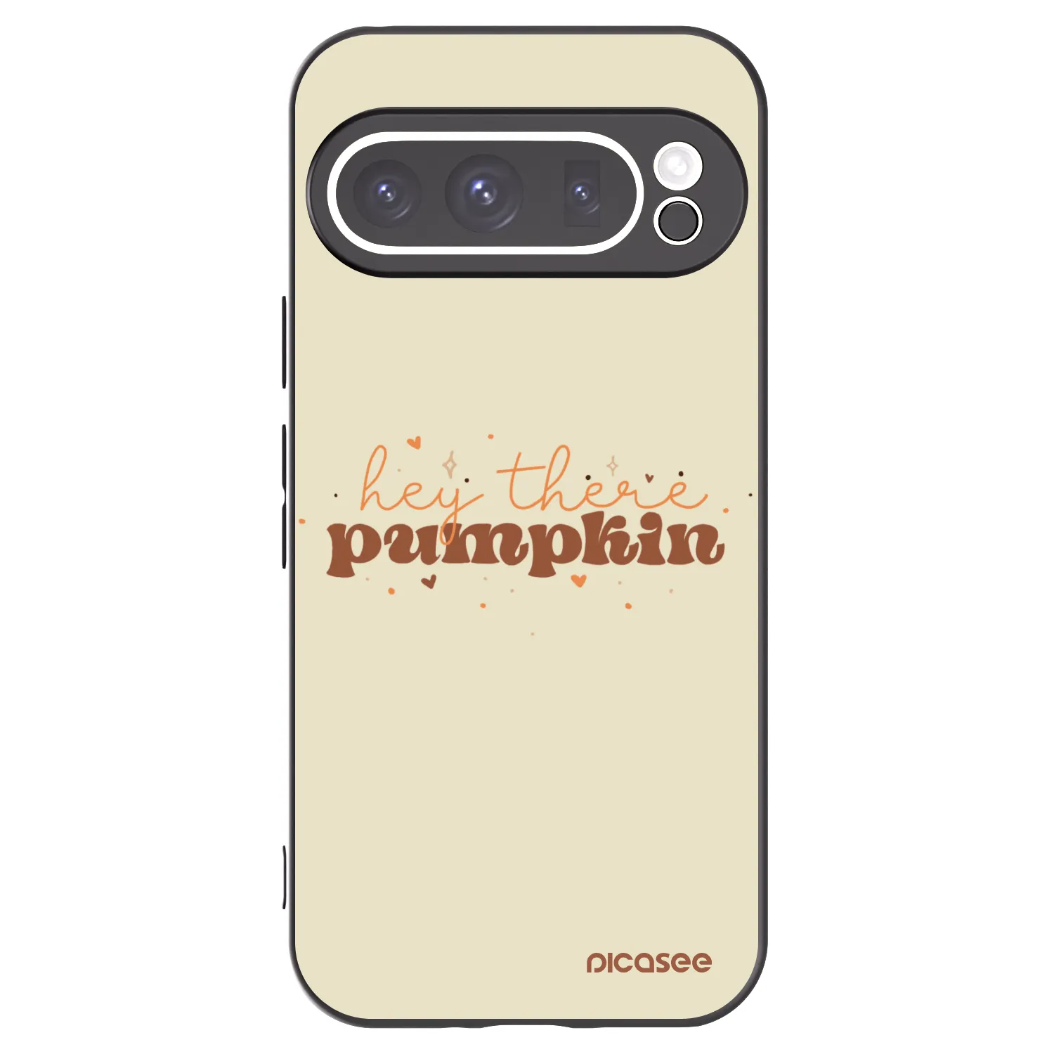 Picasee Μαύρη θήκη σιλικόνης για Google Pixel 9 Pro - Hey there pumpkin