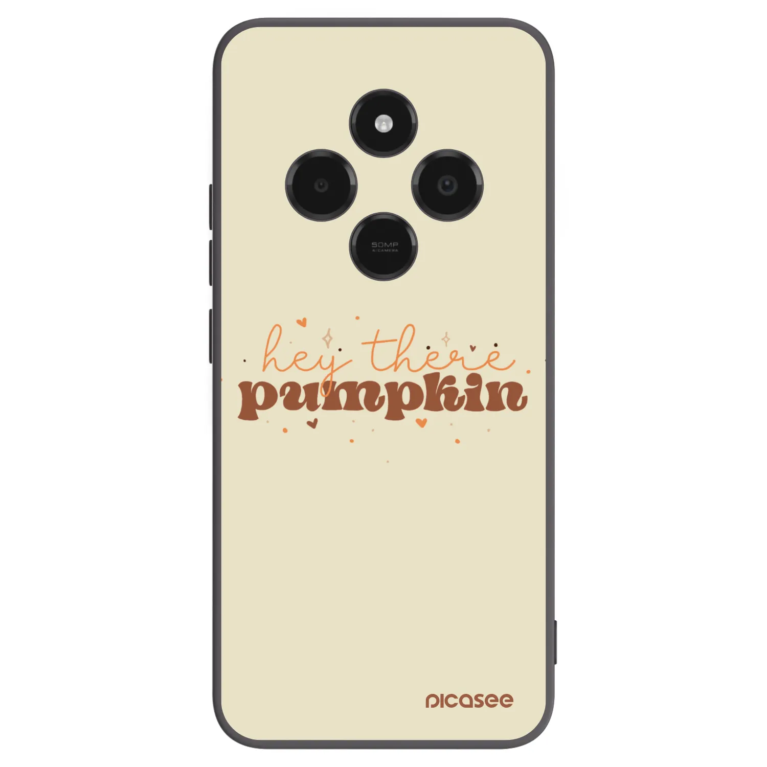 Picasee Μαύρη θήκη σιλικόνης για Xiaomi Poco C75 - Hey there pumpkin