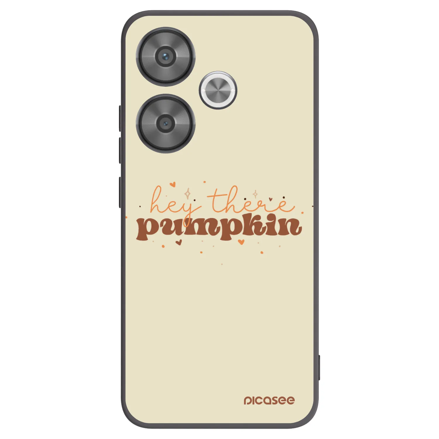 Picasee Μαύρη θήκη σιλικόνης για Xiaomi Poco F6 - Hey there pumpkin