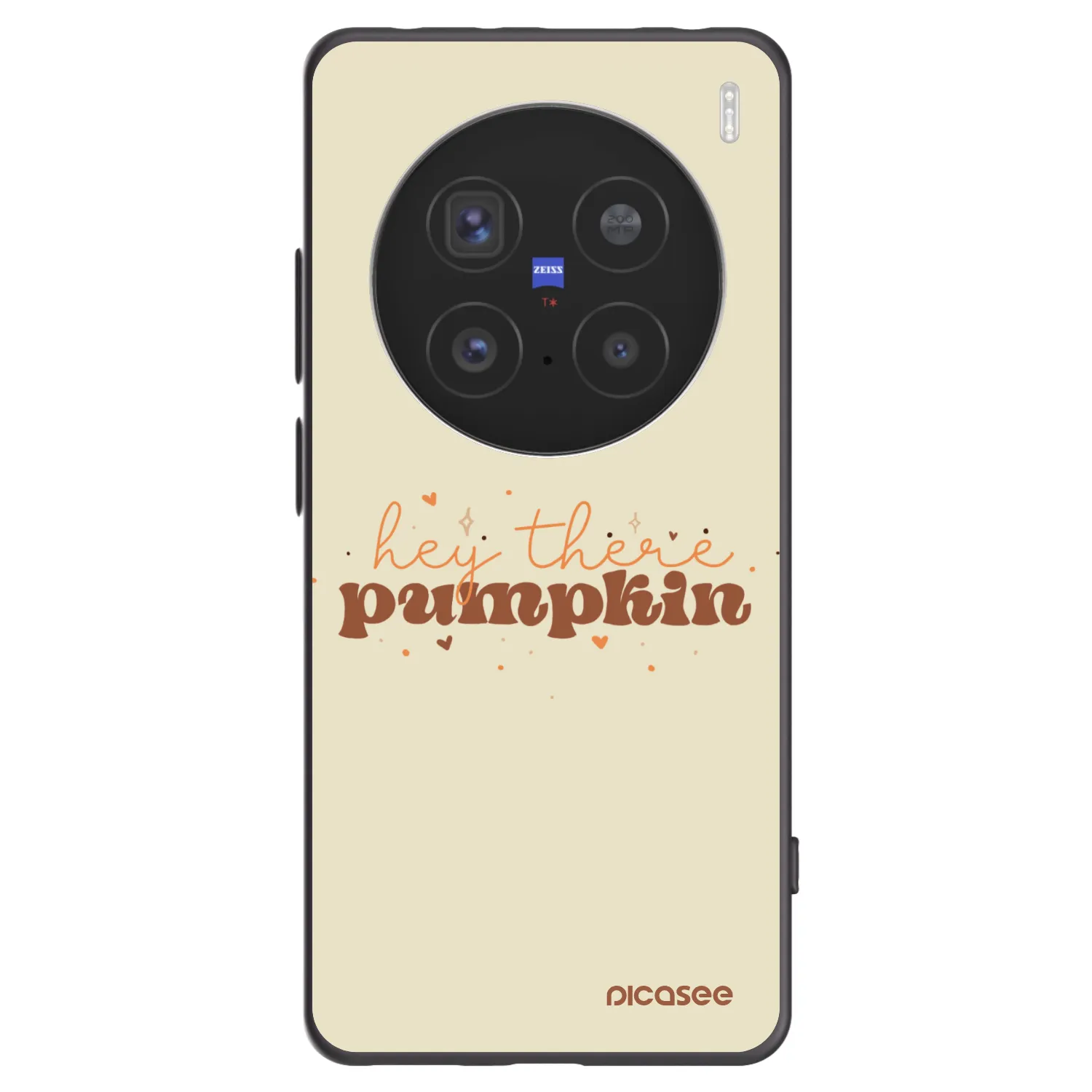Picasee Μαύρη θήκη σιλικόνης για Vivo X200 Pro - Hey there pumpkin