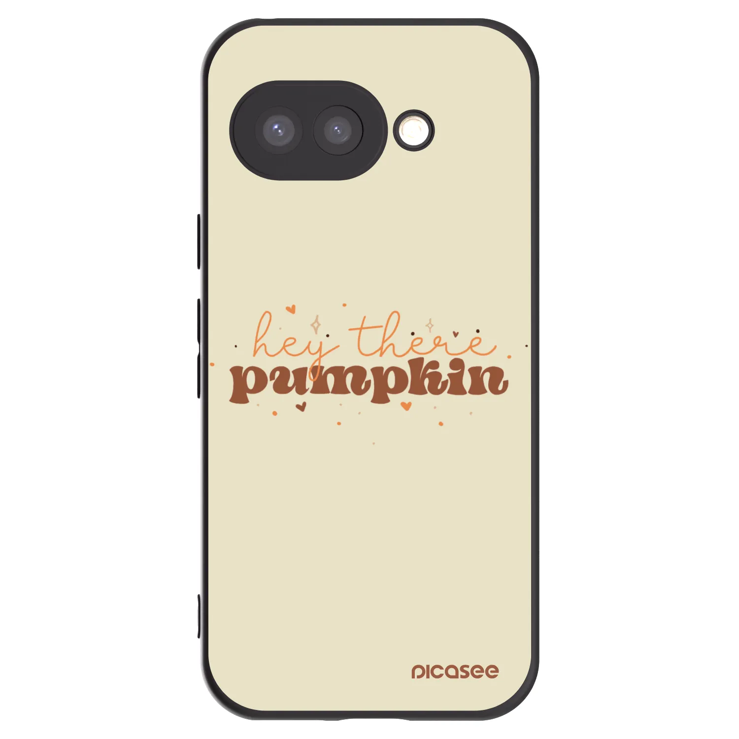 Picasee Μαύρη θήκη σιλικόνης για Google Pixel 9a - Hey there pumpkin