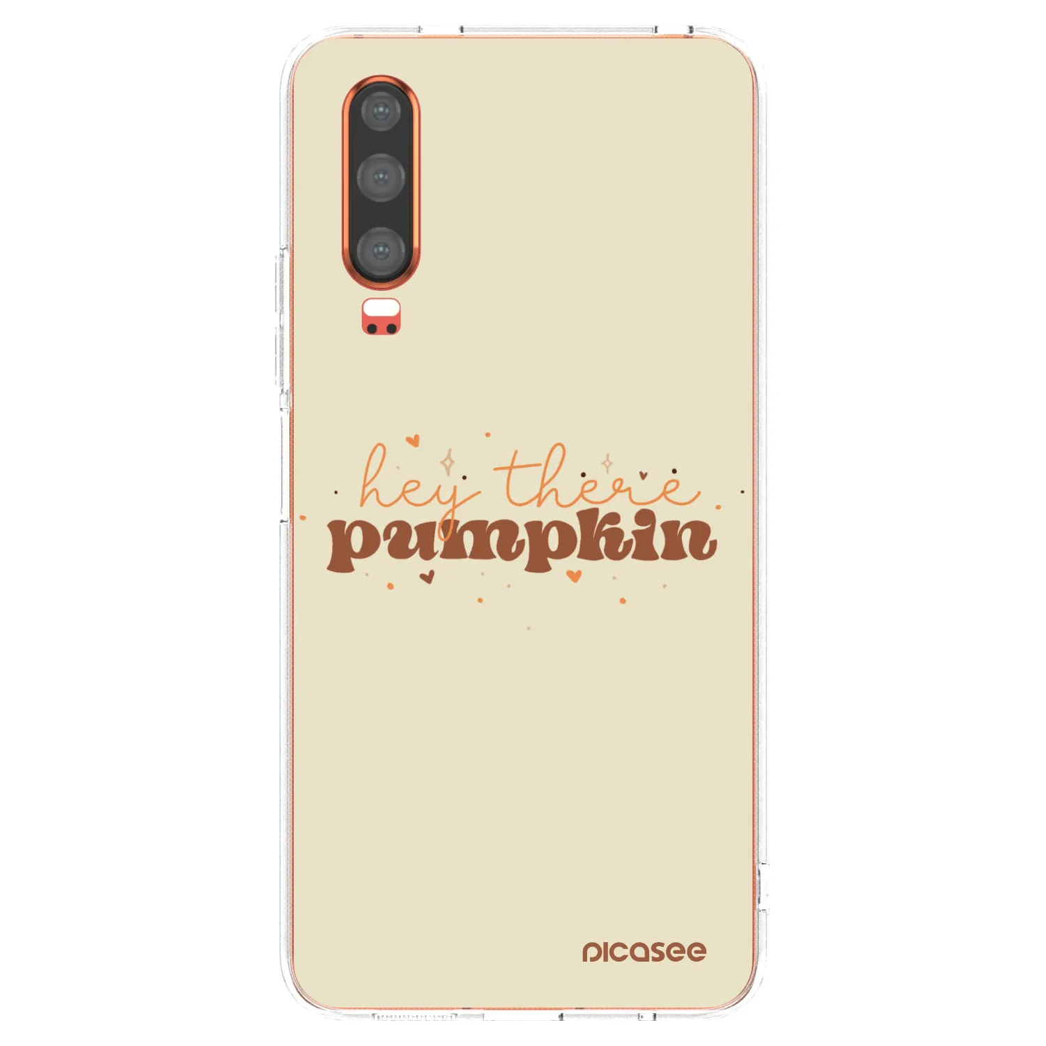 Picasee διαφανής θήκη σιλικόνης Huawei P30 - Hey there pumpkin