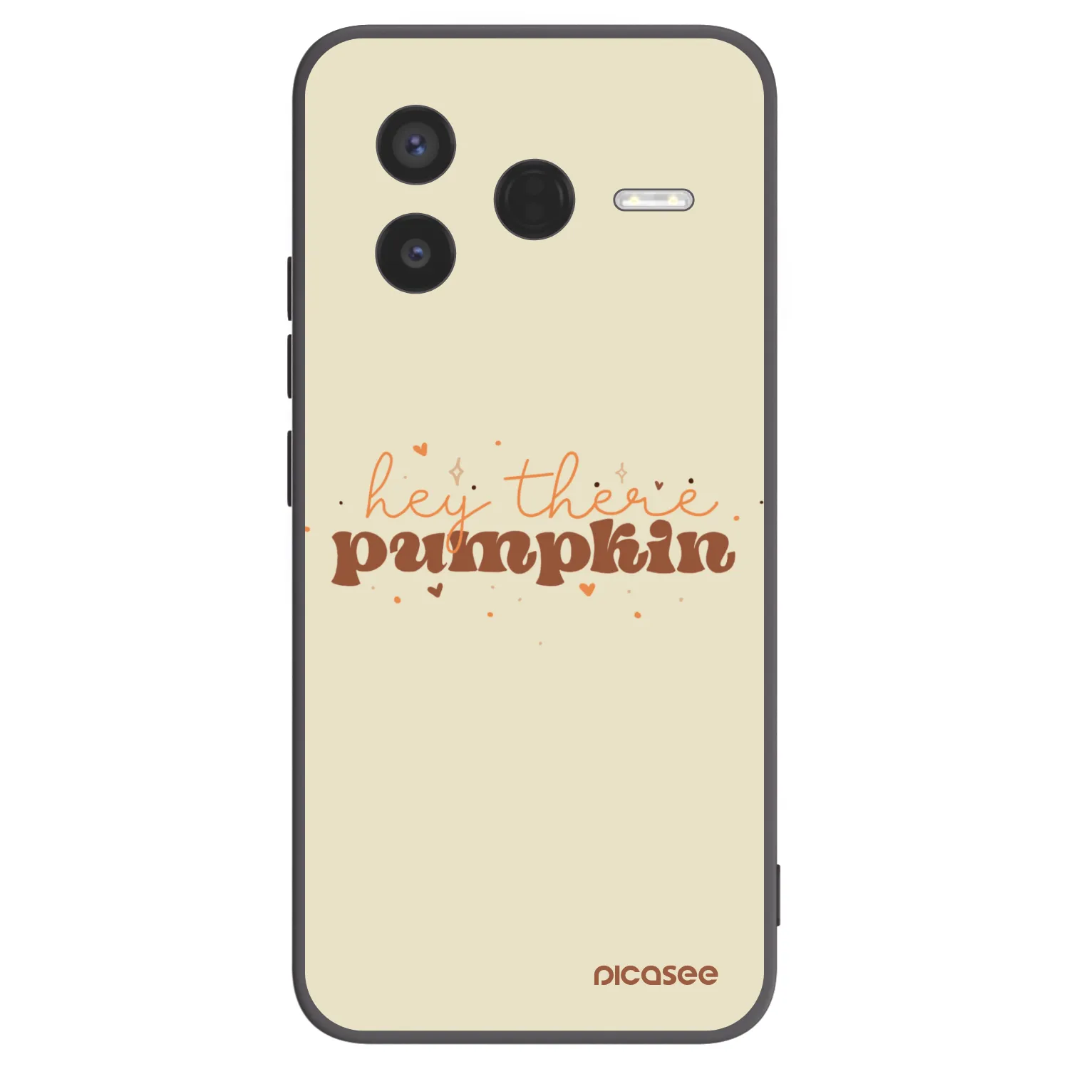 Picasee Μαύρη θήκη σιλικόνης για Xiaomi Poco F7 Pro 5G - Hey there pumpkin