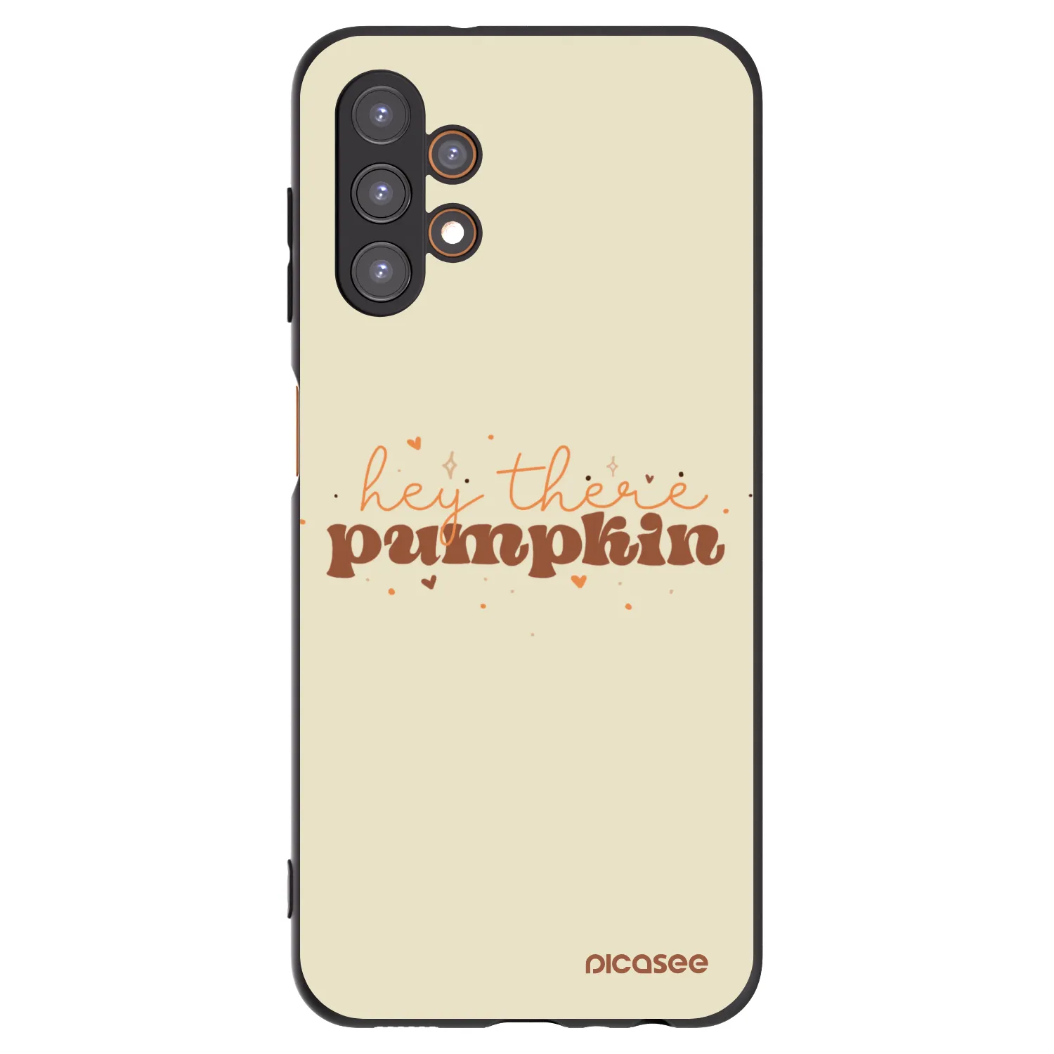 Picasee Μαύρη θήκη σιλικόνης για Samsung Galaxy A13 5G - Hey there pumpkin