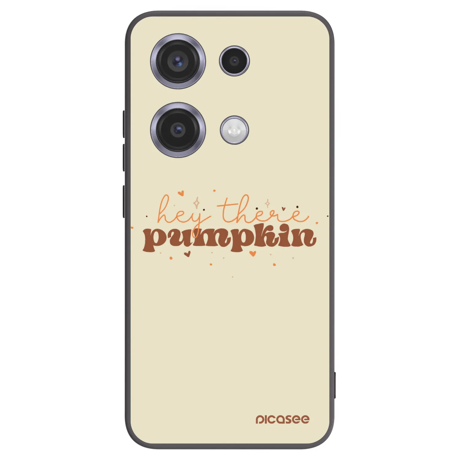 Picasee Μαύρη θήκη σιλικόνης για Xiaomi Redmi Note 14S - Hey there pumpkin