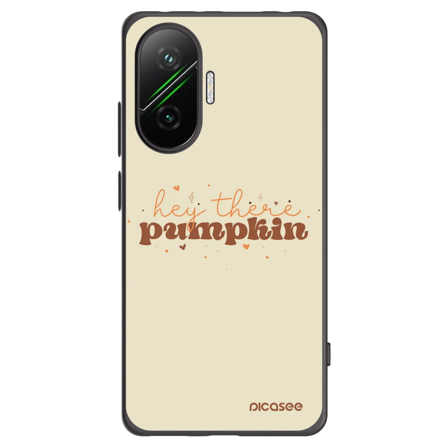Picasee Μαύρη θήκη σιλικόνης για Xiaomi Poco F7 5G - Hey there pumpkin