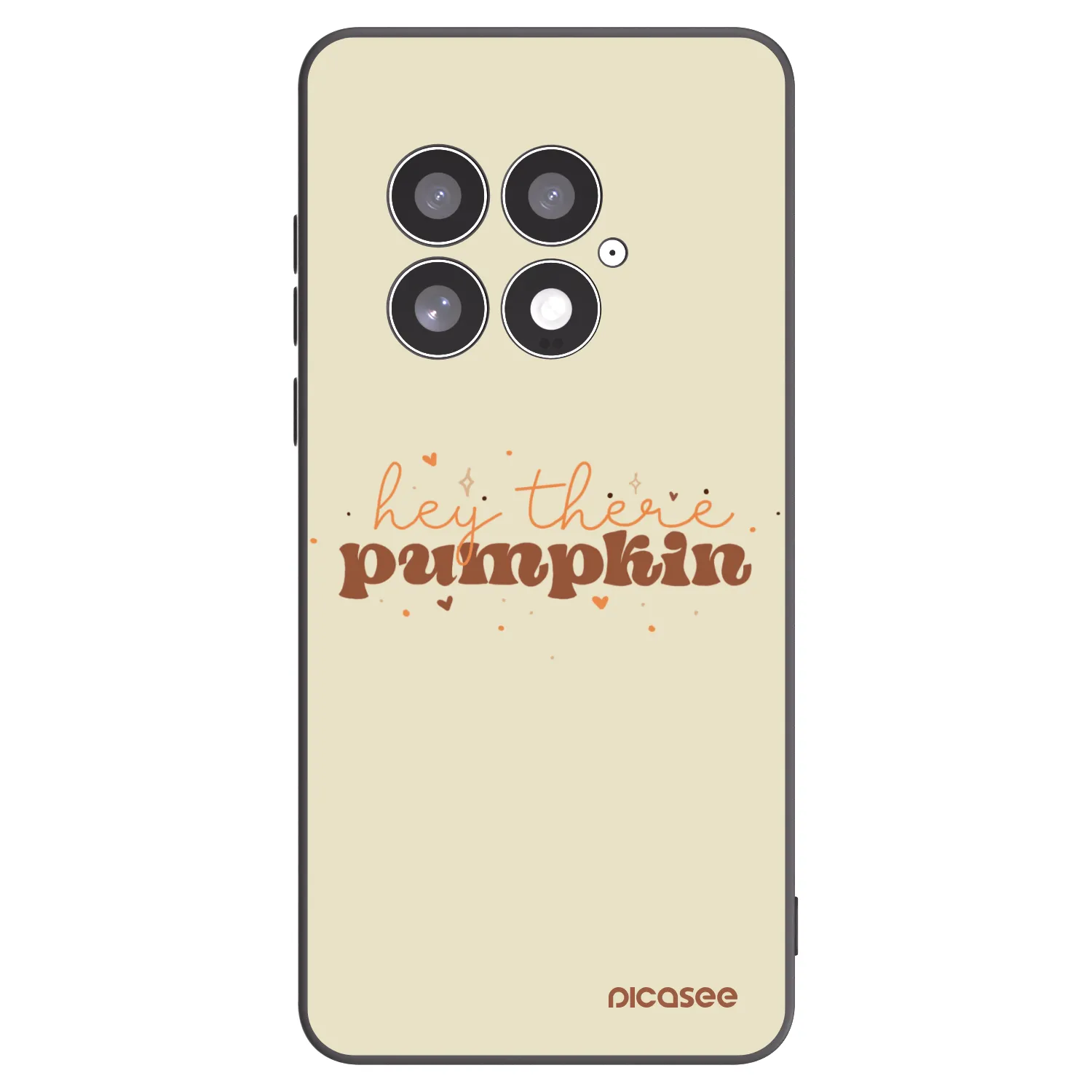 Picasee Μαύρη θήκη σιλικόνης για OnePlus 13 5G - Hey there pumpkin