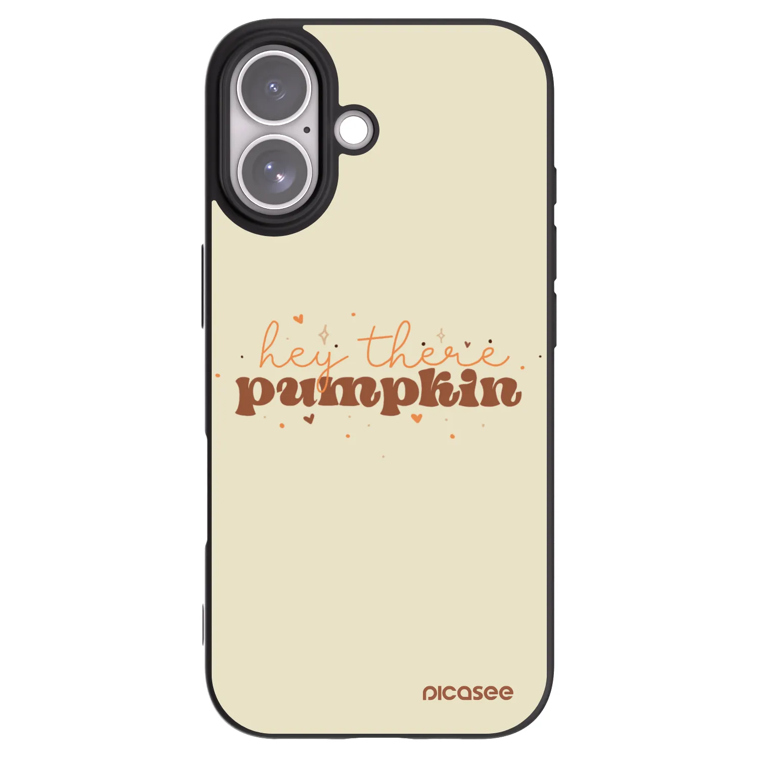 Picasee Μαύρη θήκη σιλικόνης για Apple iPhone 17 - Hey there pumpkin