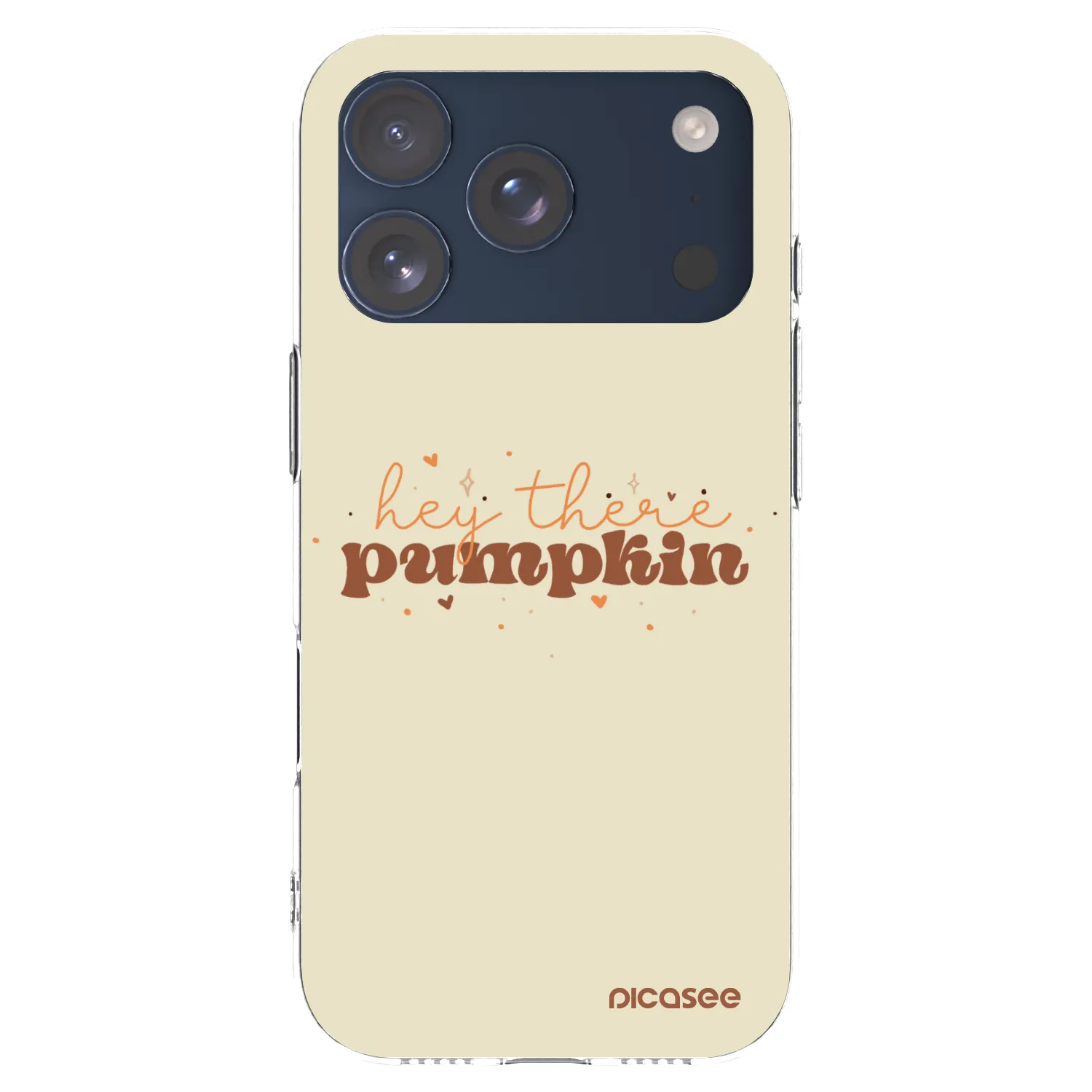 Picasee διαφανής θήκη σιλικόνης Apple iPhone 17 Pro - Hey there pumpkin