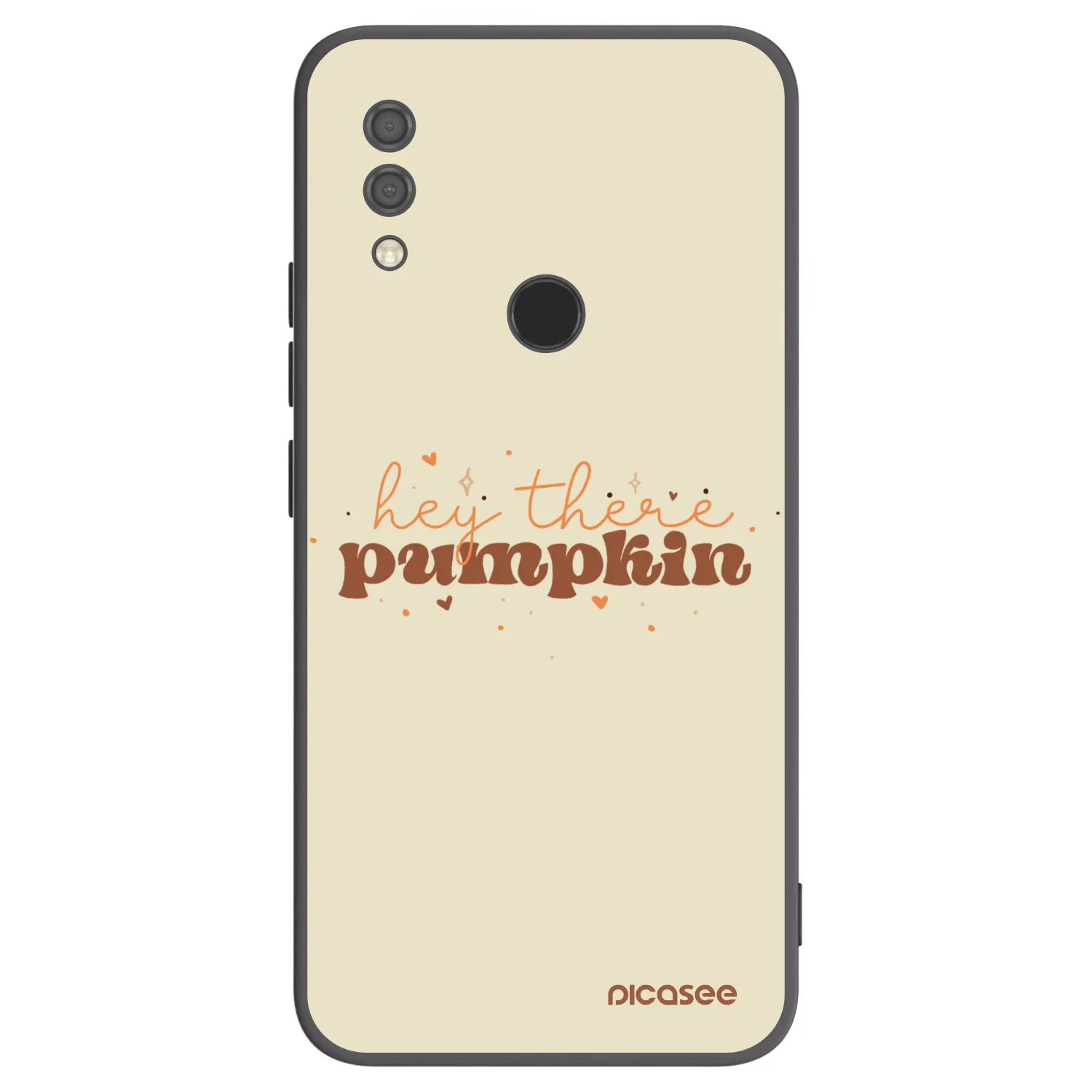 Picasee Μαύρη θήκη σιλικόνης για Xiaomi Redmi 7 - Hey there pumpkin