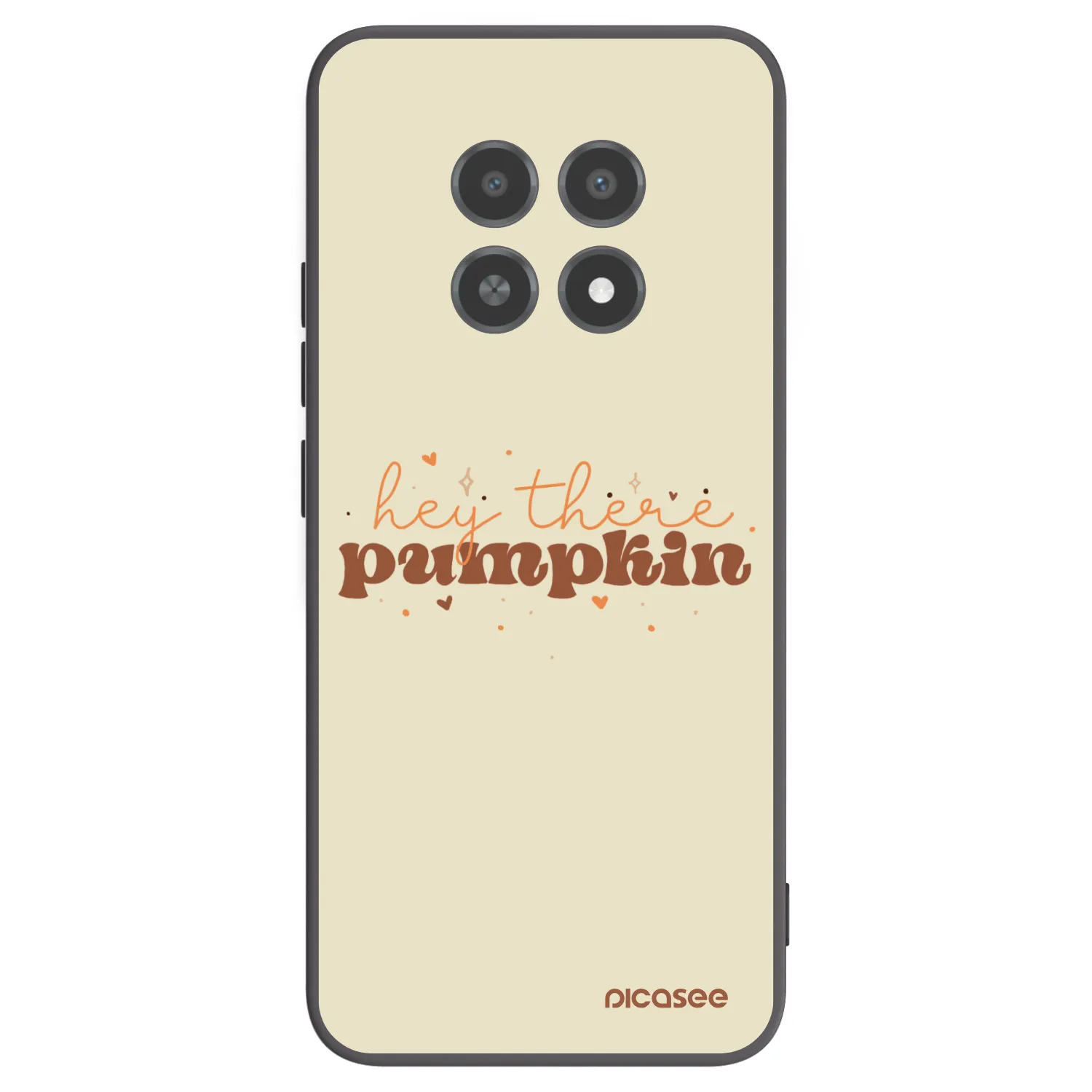Picasee Μαύρη θήκη σιλικόνης για Realme 12X - Hey there pumpkin