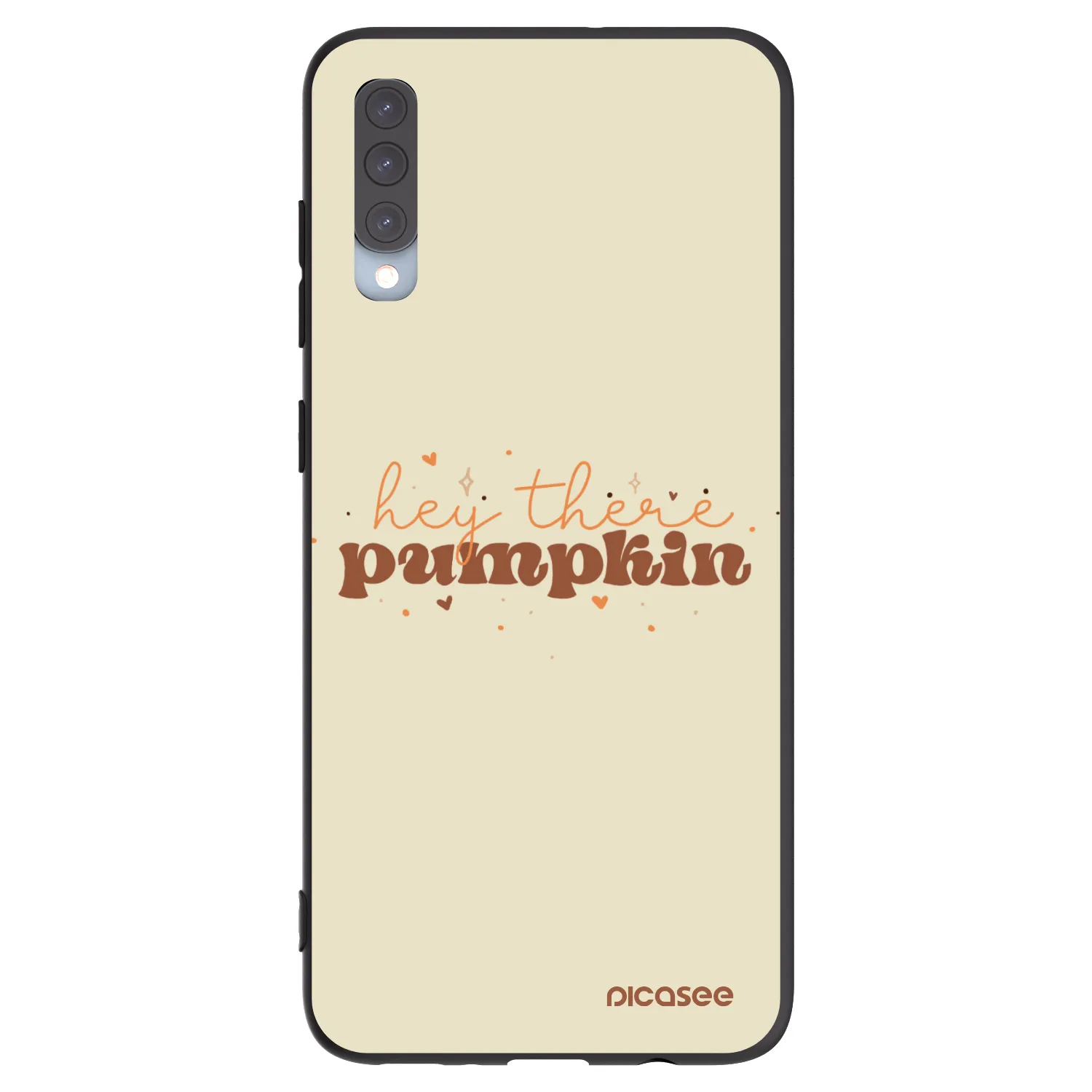 Picasee Μαύρη θήκη σιλικόνης για Samsung Galaxy A70 A705F - Hey there pumpkin