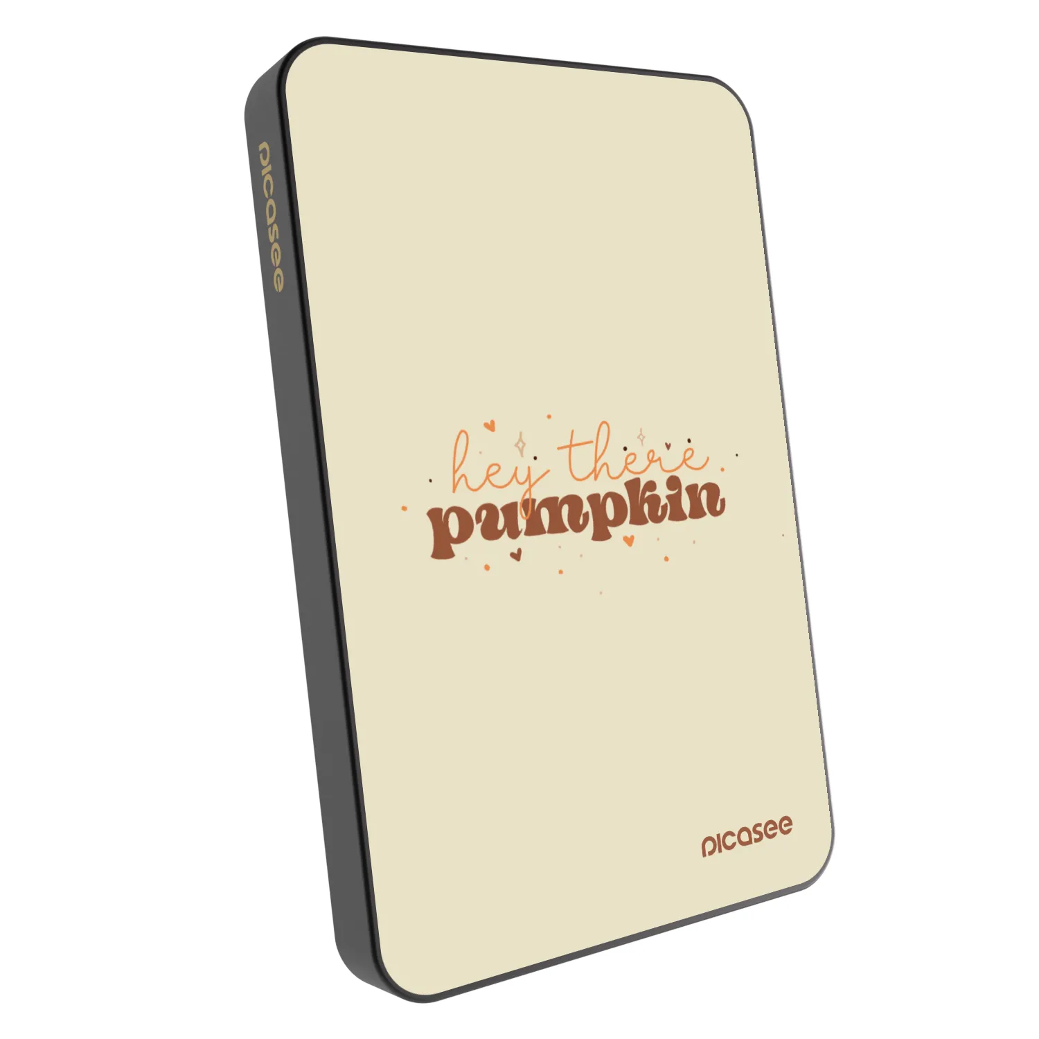 Picasee Powerbank με MagSafe 5 000 mAh Γκρί - Hey there pumpkin