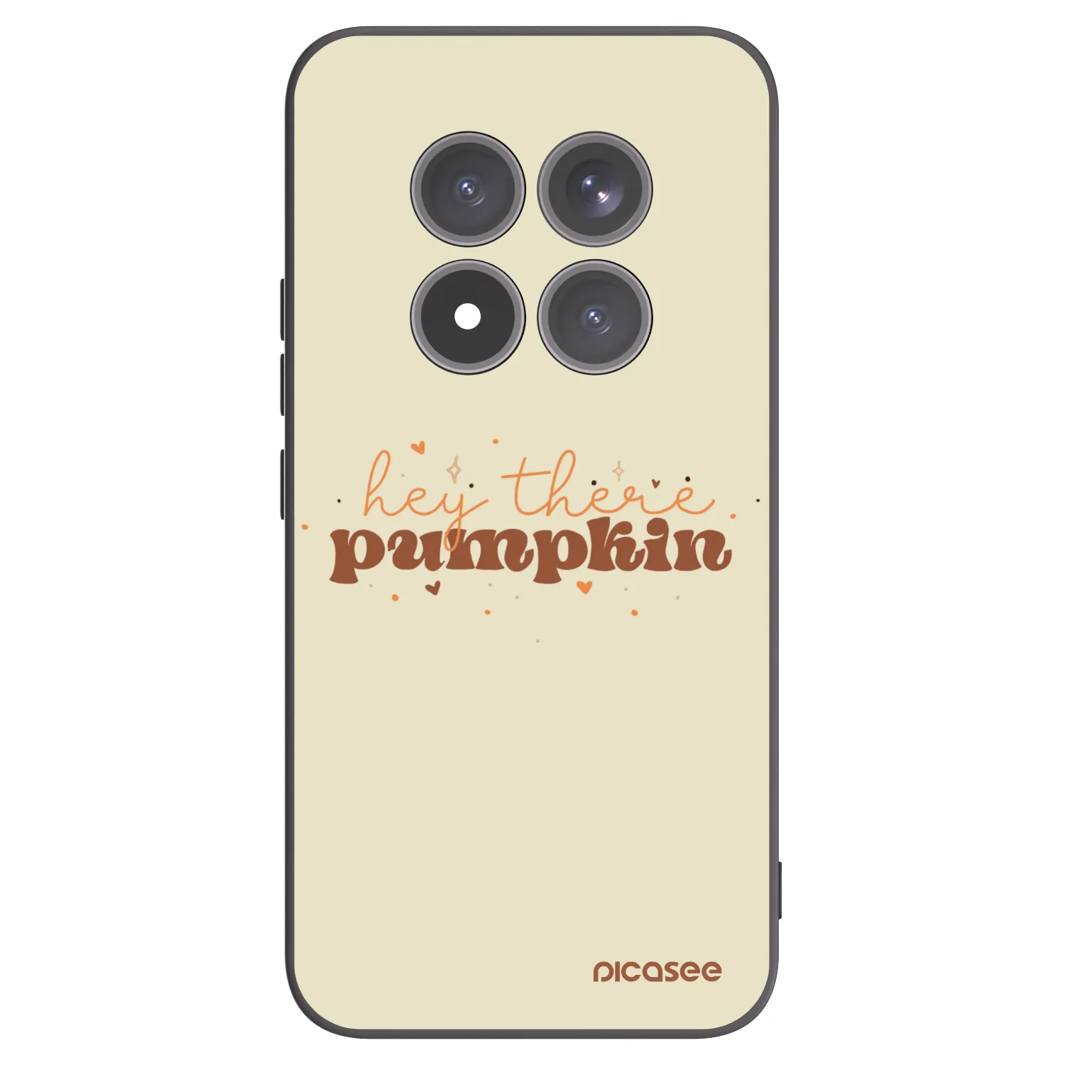 Picasee Μαύρη θήκη σιλικόνης για Xiaomi Redmi Note 15 Pro+ - Hey there pumpkin