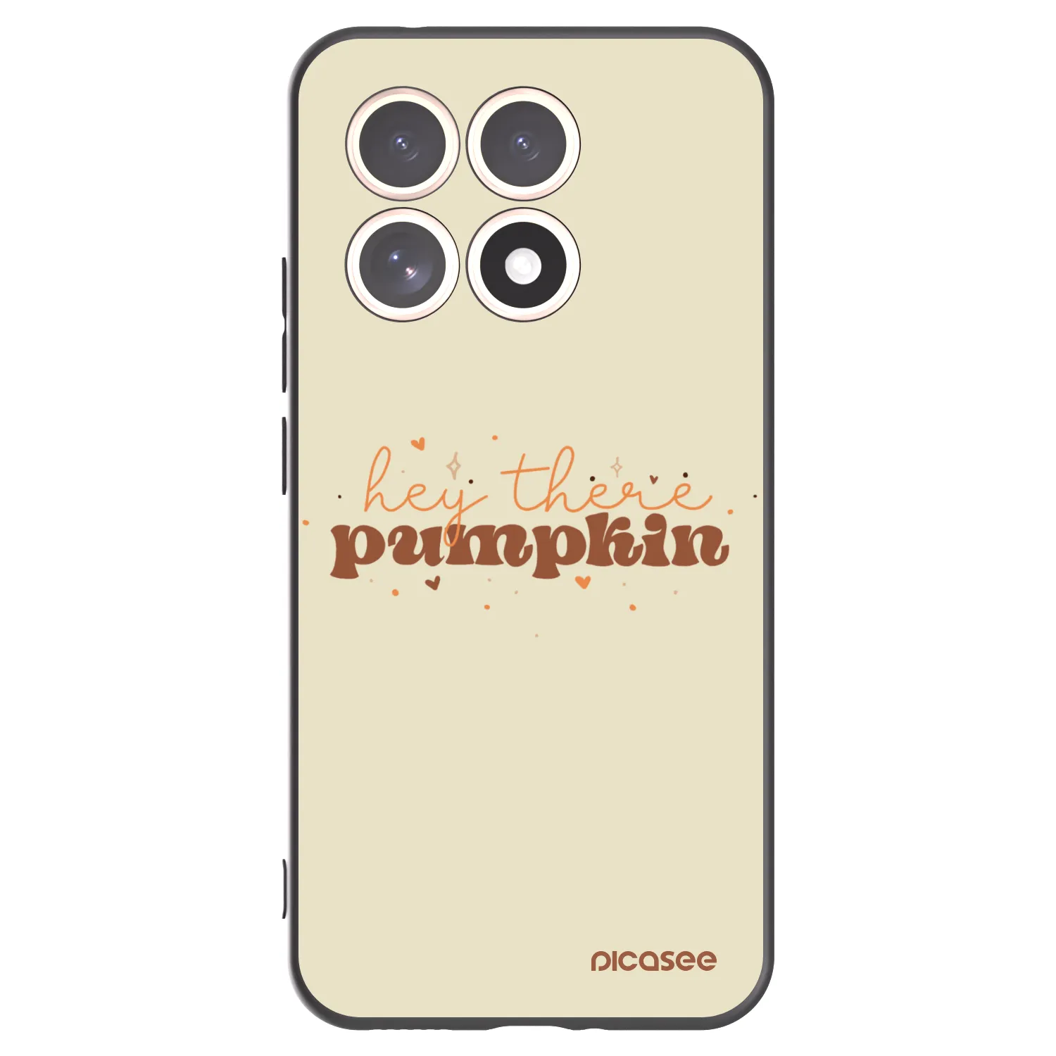 Picasee Μαύρη θήκη σιλικόνης για Xiaomi 15T - Hey there pumpkin