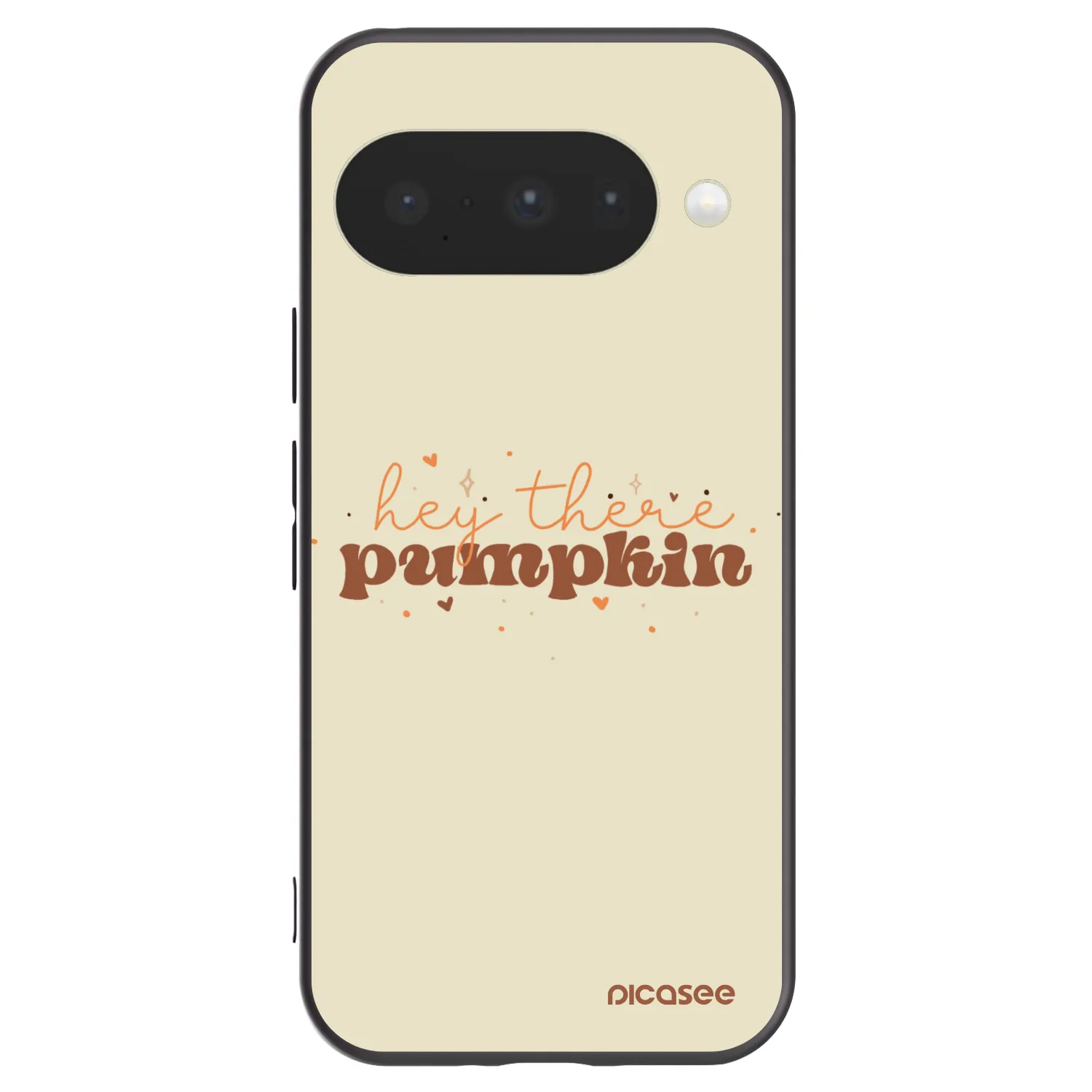 Picasee Μαύρη θήκη σιλικόνης για Google Pixel 10 - Hey there pumpkin